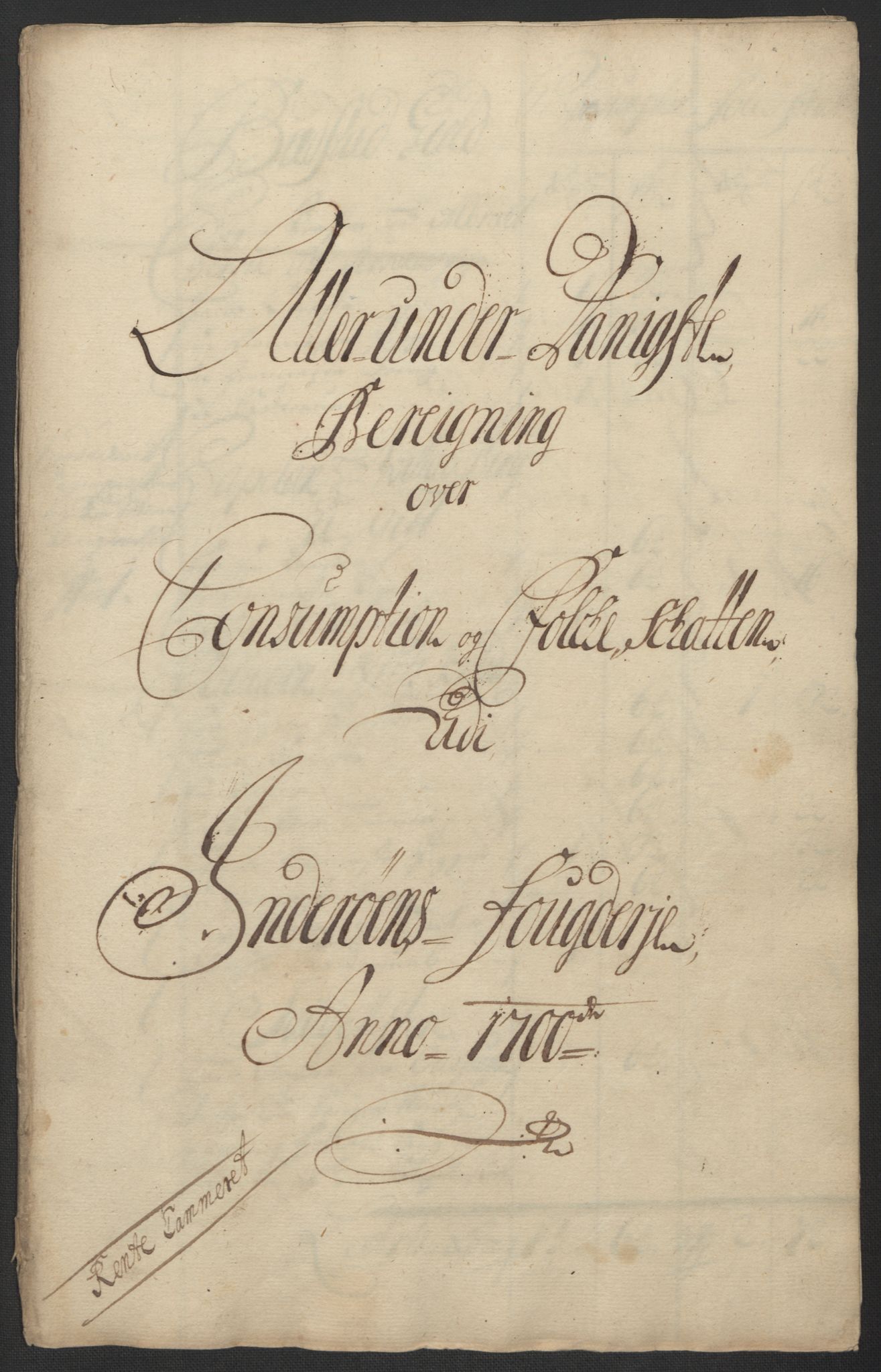 Rentekammeret inntil 1814, Reviderte regnskaper, Fogderegnskap, RA/EA-4092/R63/L4311: Fogderegnskap Inderøy, 1700, p. 97