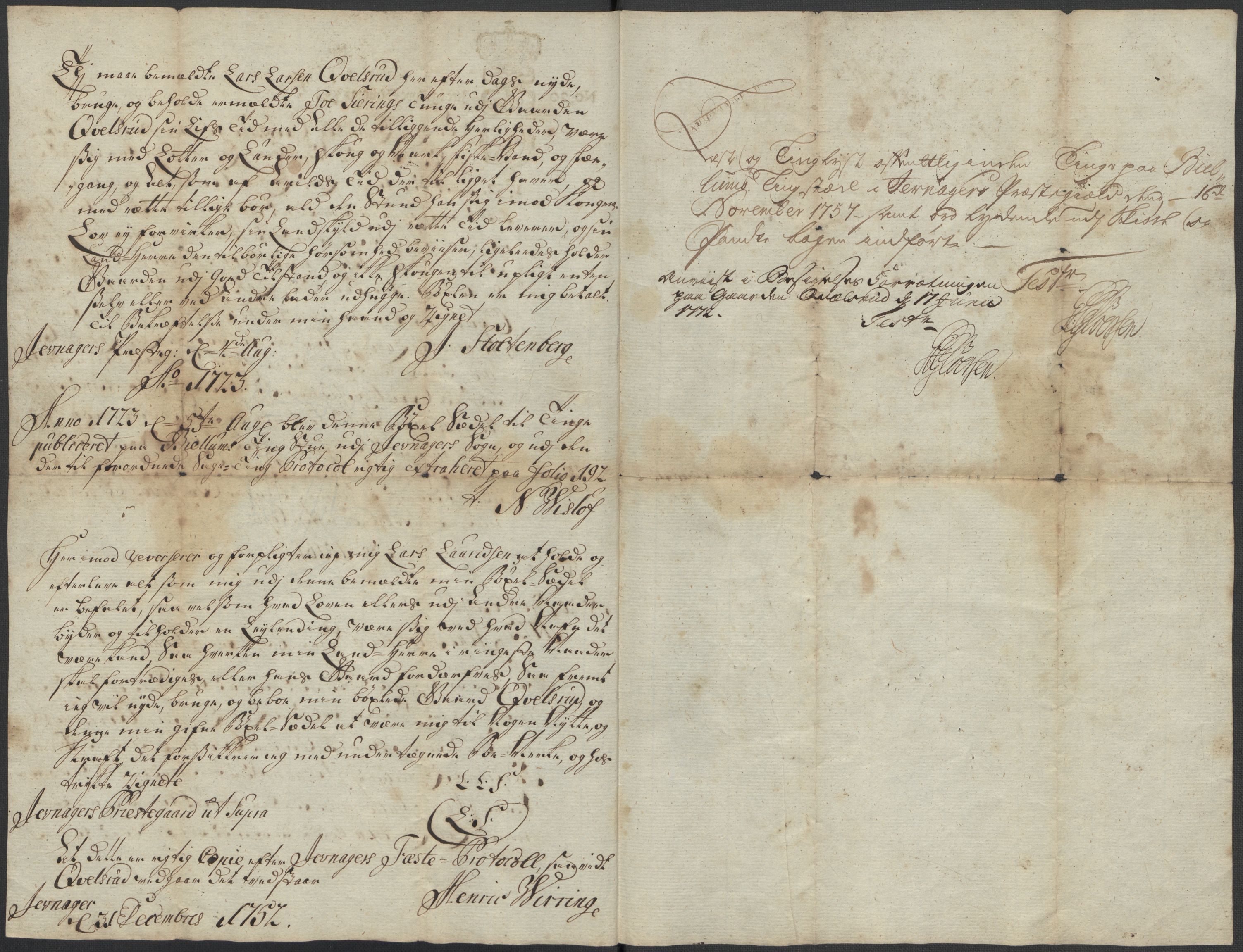 Riksarkivets diplomsamling, AV/RA-EA-5965/F15/L0014: Prestearkiv - Oppland, 1696-1879, p. 102