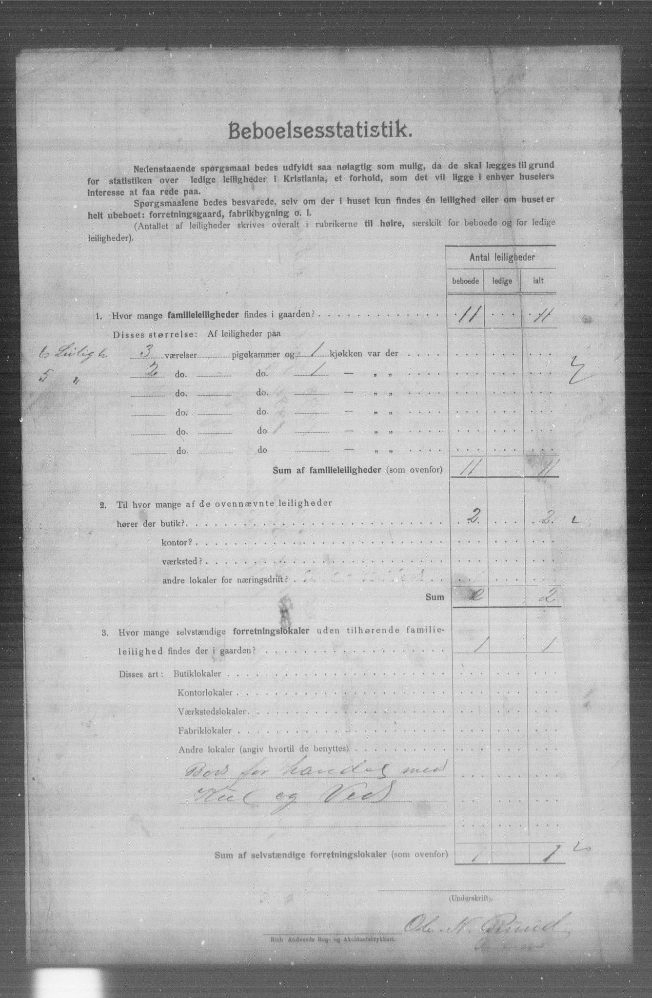 OBA, Municipal Census 1904 for Kristiania, 1904, p. 21279