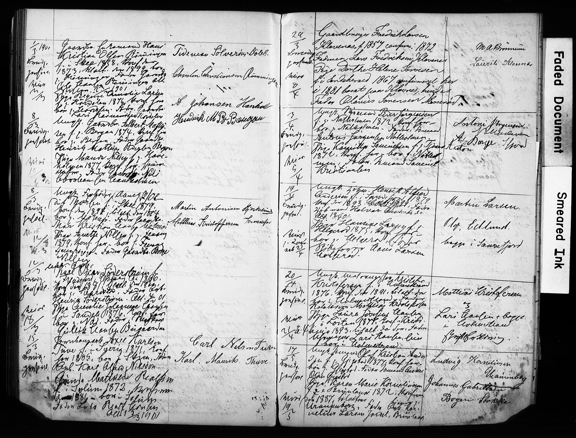 Sandar kirkebøker, AV/SAKO-A-243/H/Ha/L0002: Banns register no. 2, 1880-1904