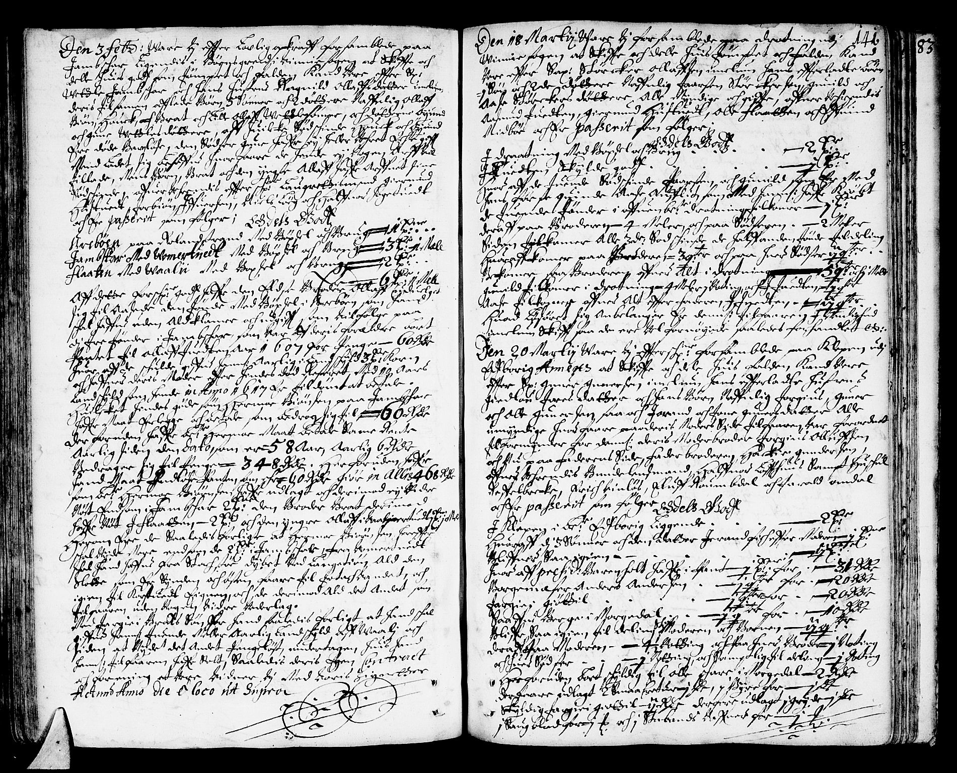 Bamble sorenskriveri, AV/SAKO-A-214/H/Hb/Hba/Hbaa/L0001: Skifteprotokoll, 1665-1686, p. 140b-141a
