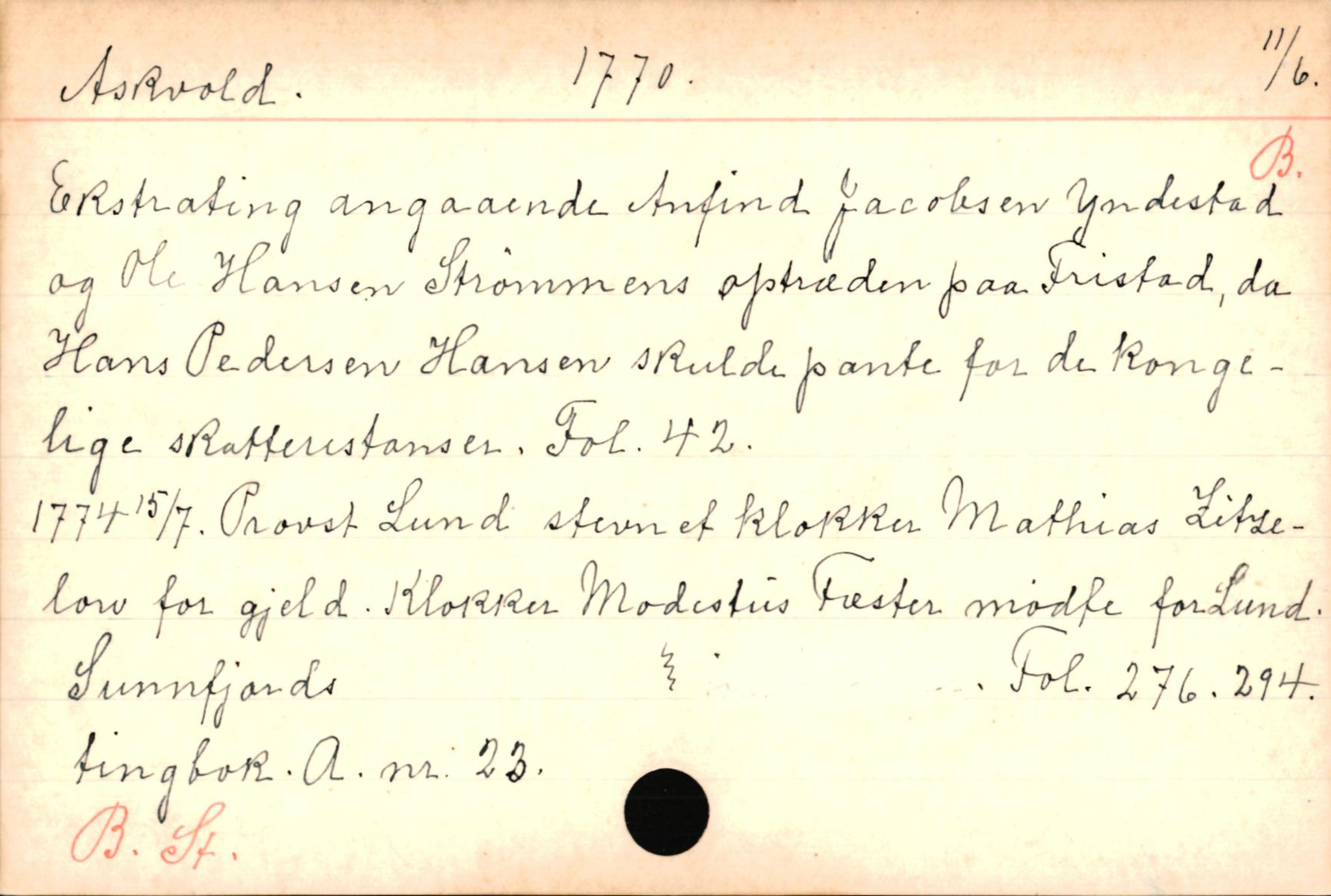 Haugen, Johannes - lærer, AV/SAB-SAB/PA-0036/01/L0001: Om klokkere og lærere, 1521-1904, p. 6526