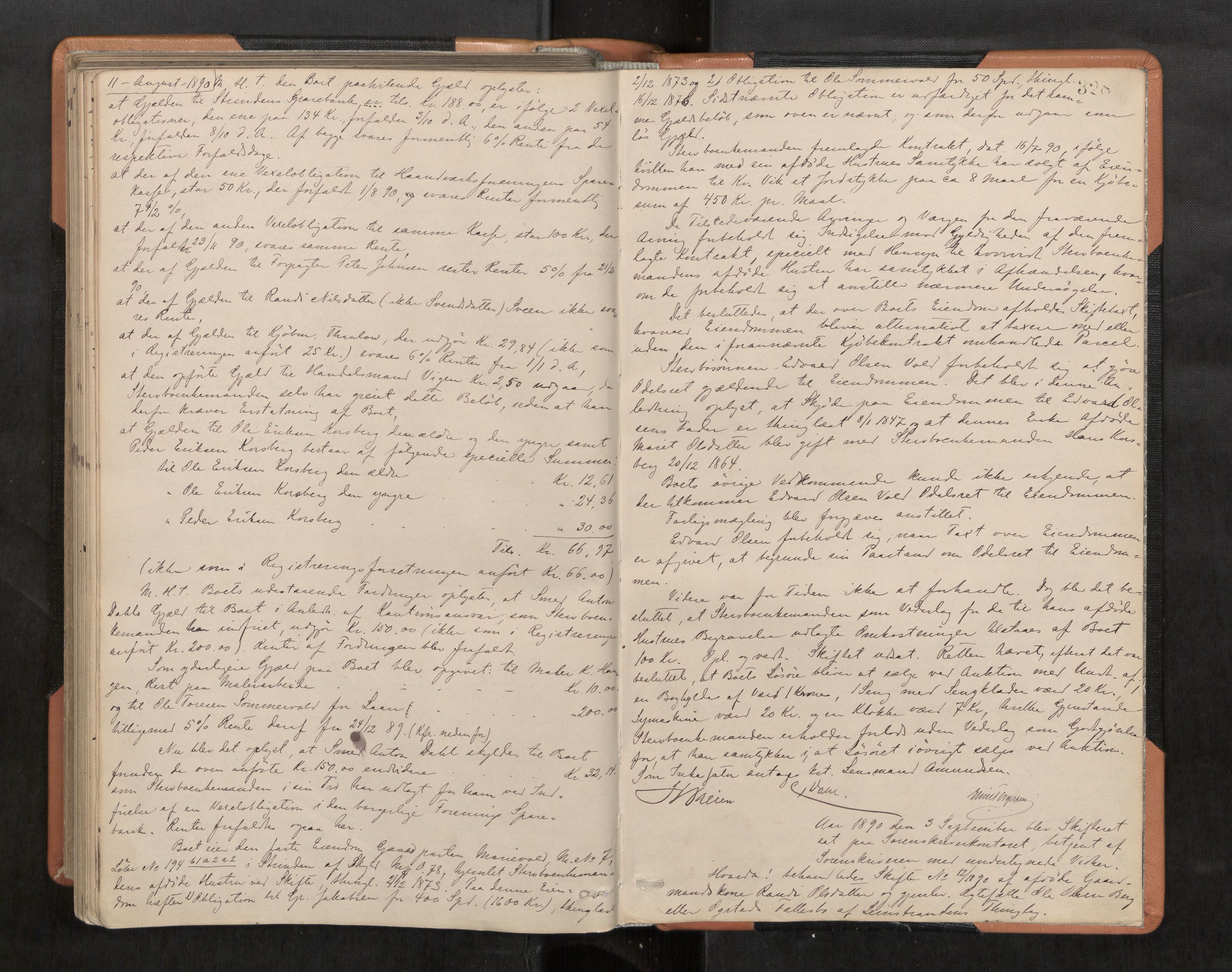 Strinda og Selbu sorenskriveri, AV/SAT-A-0015/3/3B/L0005: Skifteforhandlingsprot. 5 5, 1883-1890, p. 328