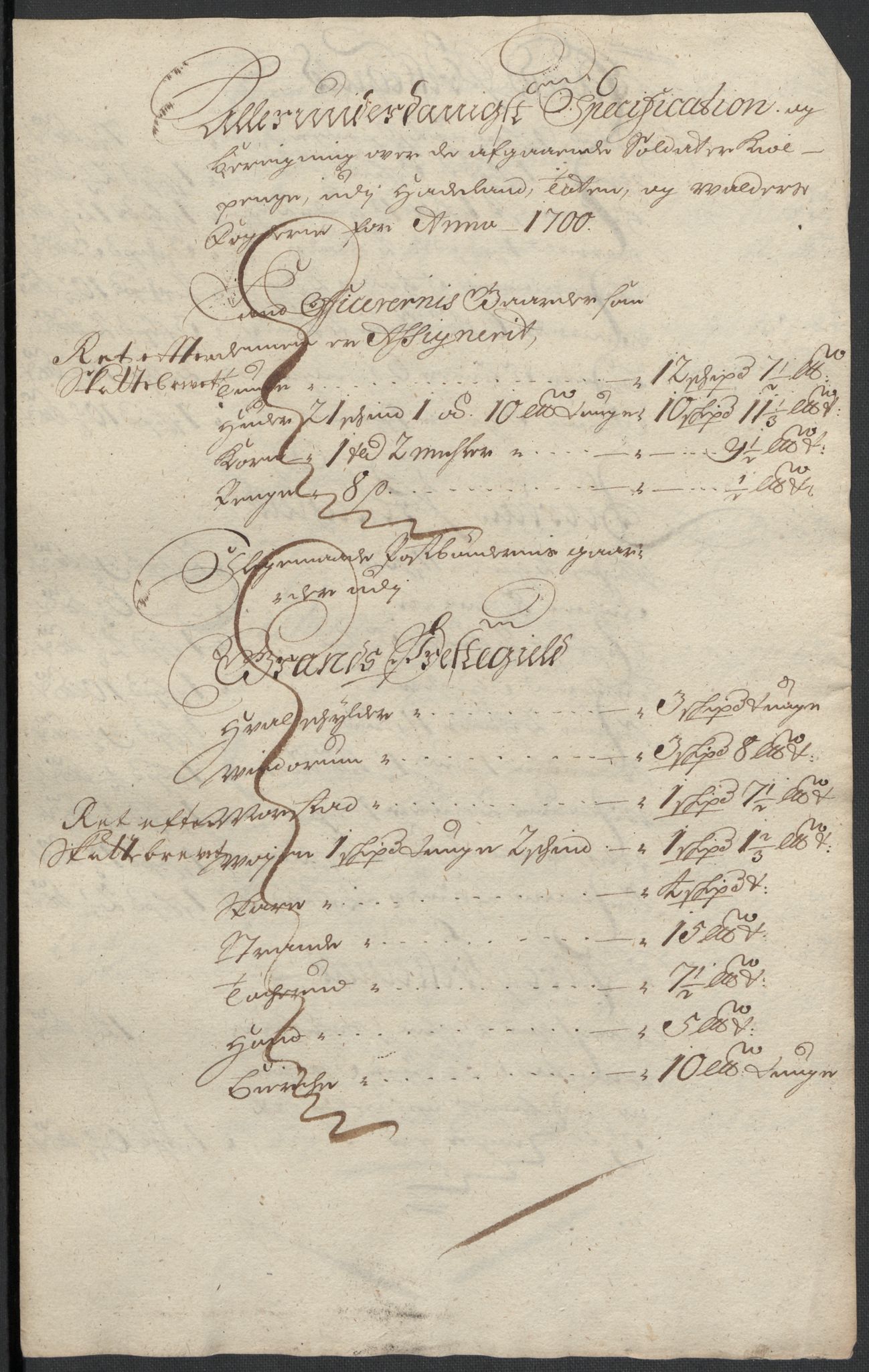 Rentekammeret inntil 1814, Reviderte regnskaper, Fogderegnskap, AV/RA-EA-4092/R18/L1298: Fogderegnskap Hadeland, Toten og Valdres, 1700, p. 421