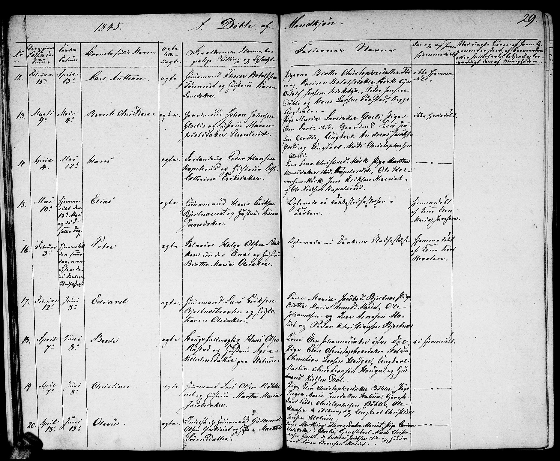 Nittedal prestekontor Kirkebøker, SAO/A-10365a/F/Fa/L0004: Parish register (official) no. I 4, 1836-1849, p. 29