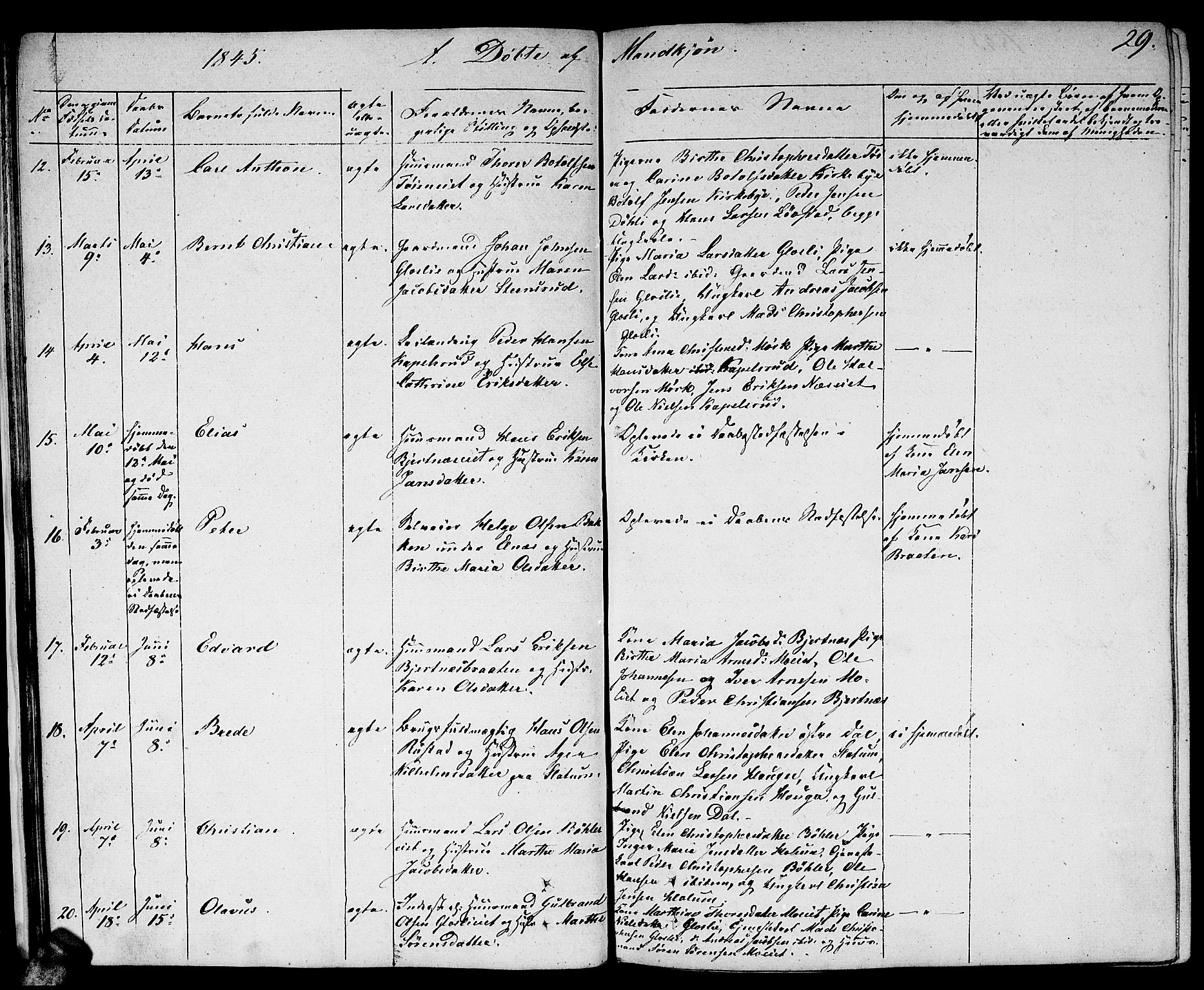 Nittedal prestekontor Kirkebøker, AV/SAO-A-10365a/F/Fa/L0004: Parish register (official) no. I 4, 1836-1849, p. 29