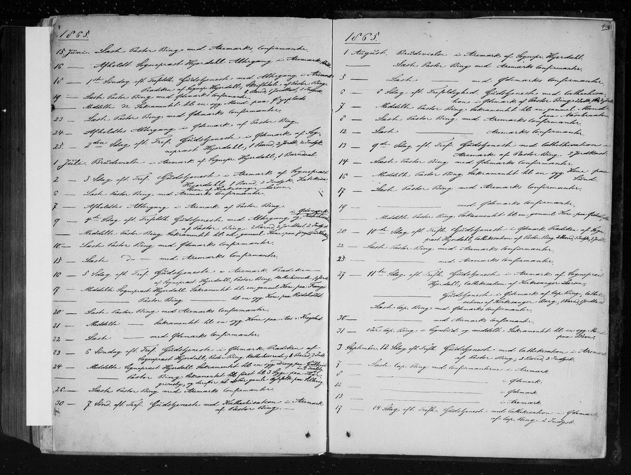 Aremark prestekontor Kirkebøker, AV/SAO-A-10899/F/Fc/L0003: Parish register (official) no. III 3, 1850-1865, p. 446