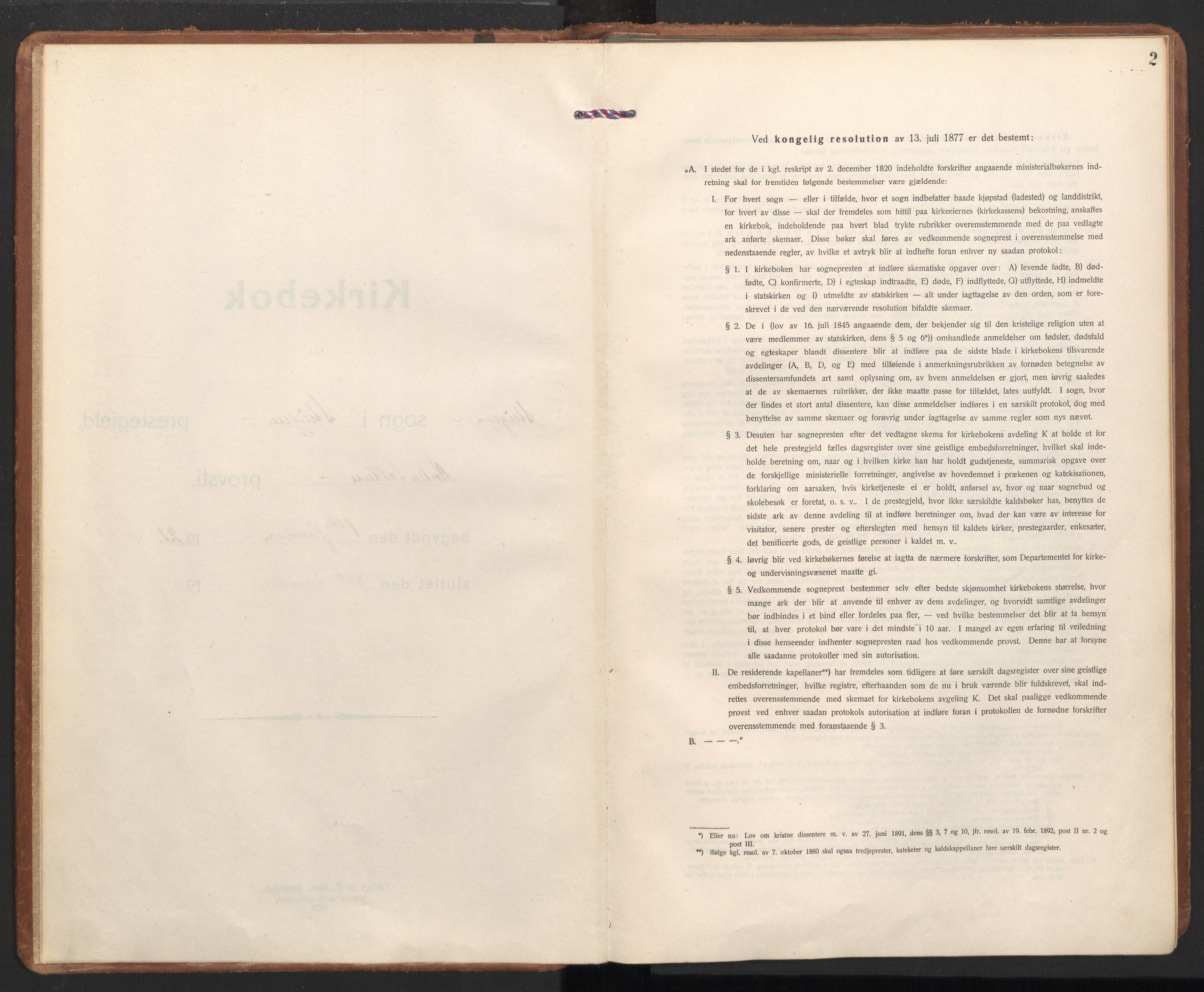 Ministerialprotokoller, klokkerbøker og fødselsregistre - Nordland, SAT/A-1459/855/L0809: Parish register (official) no. 855A18, 1921-1939, p. 2