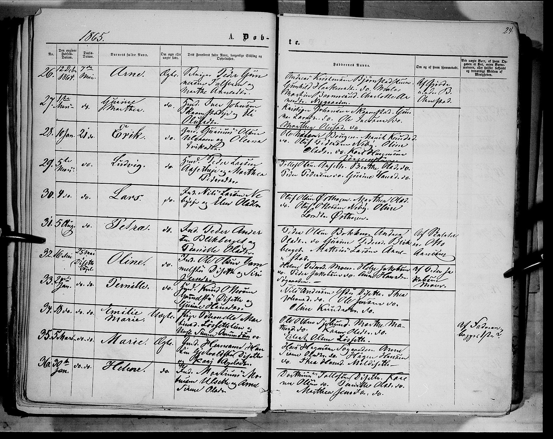 Åmot prestekontor, Hedmark, AV/SAH-PREST-056/H/Ha/Haa/L0008: Parish register (official) no. 8, 1862-1875, p. 24