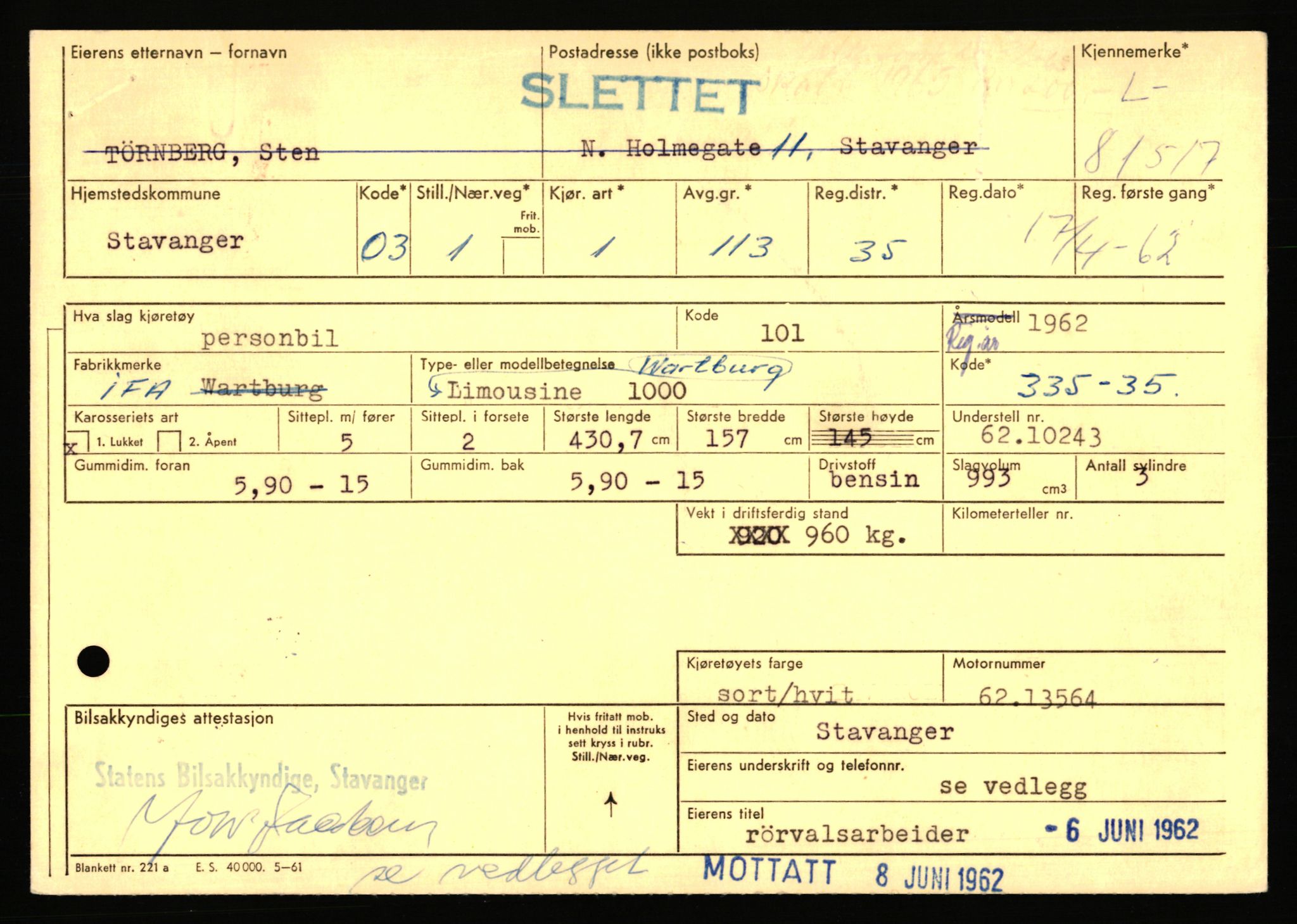 Stavanger trafikkstasjon, AV/SAST-A-101942/0/F/L0071: L-80500 - L-82199, 1930-1971, p. 1759