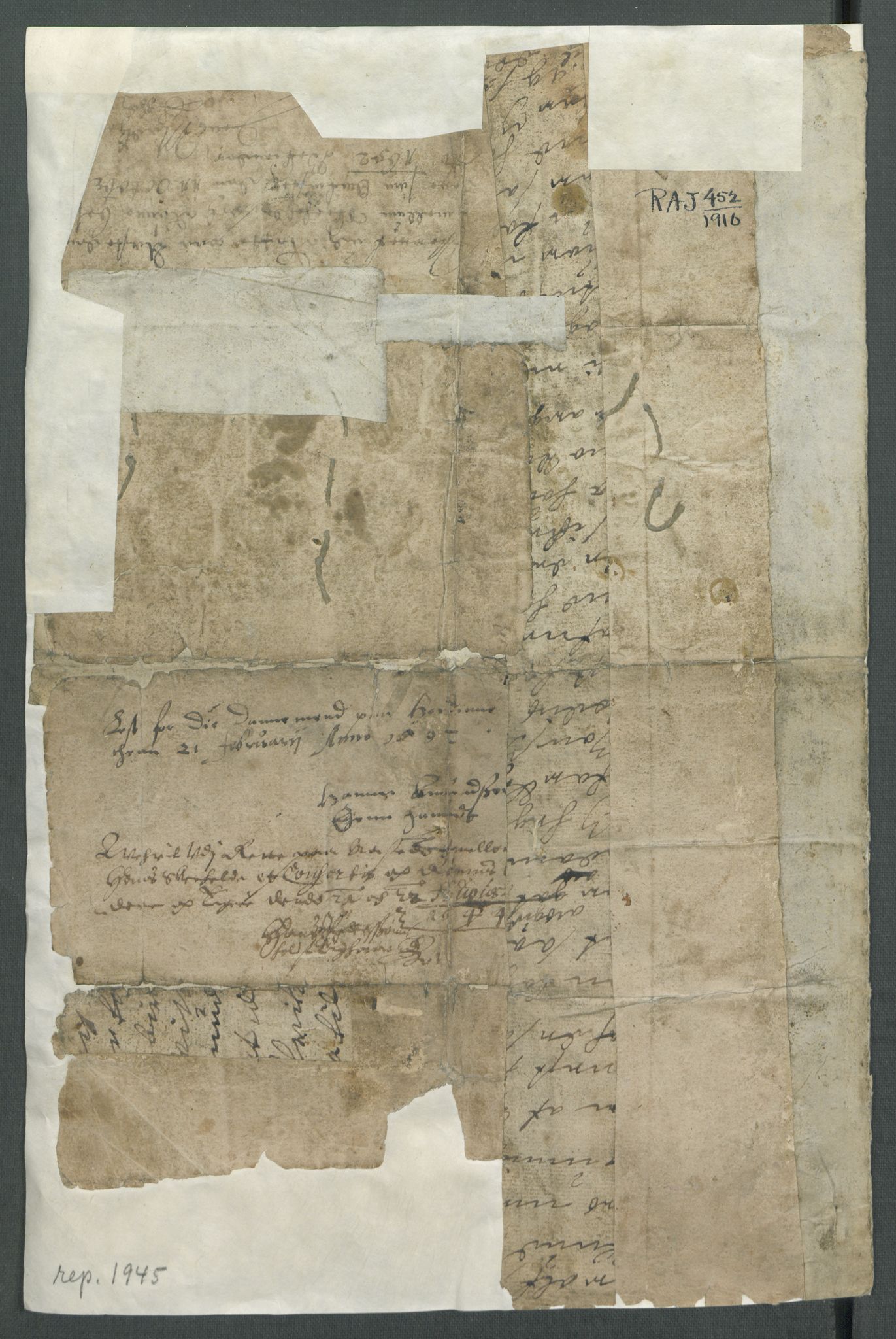 Riksarkivets diplomsamling, AV/RA-EA-5965/F02/L0100: Dokumenter, 1595, p. 19