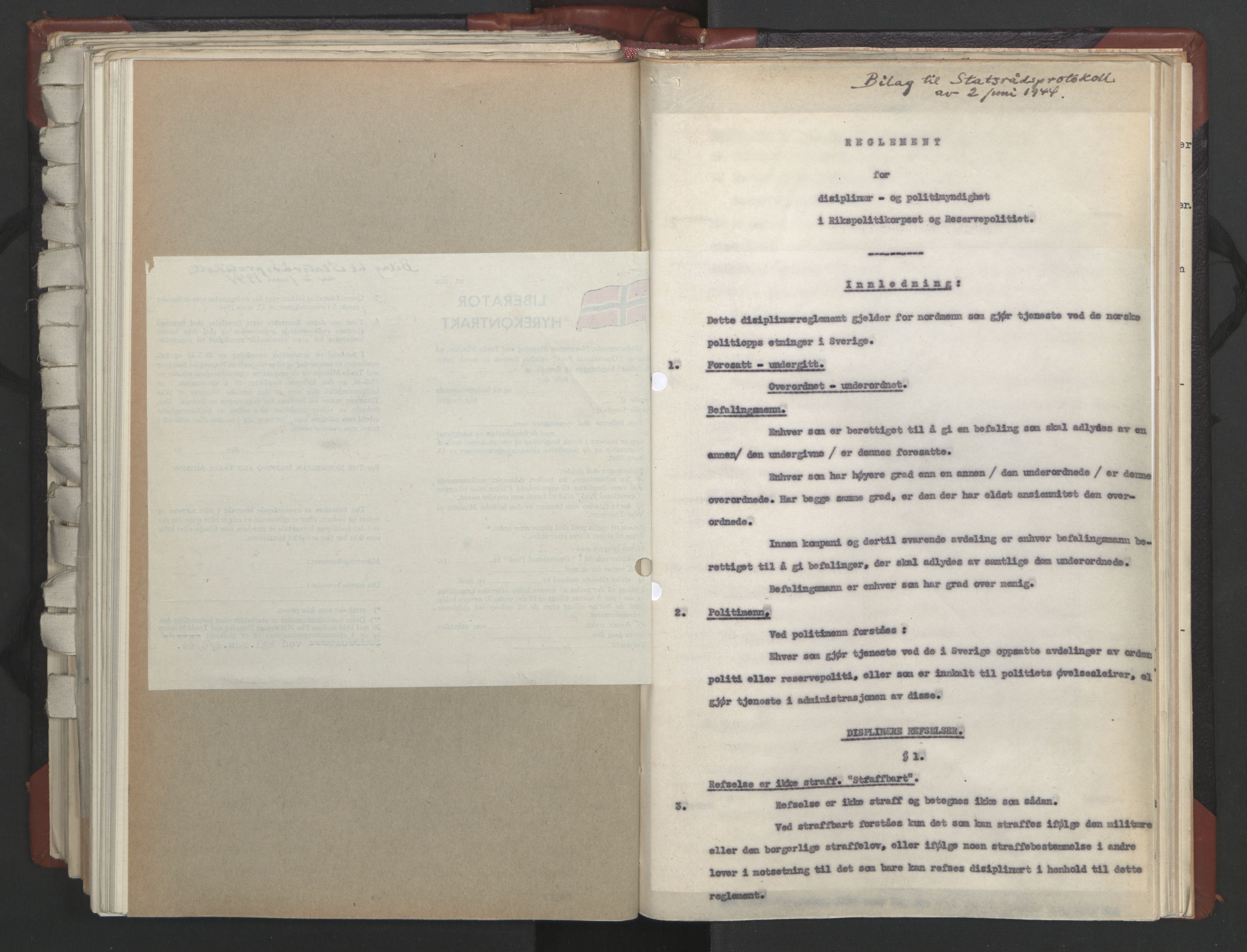 Statsrådssekretariatet, AV/RA-S-1001/A/Ac/L0124: Kgl. res. 14/1-30/6, 1944, p. 413