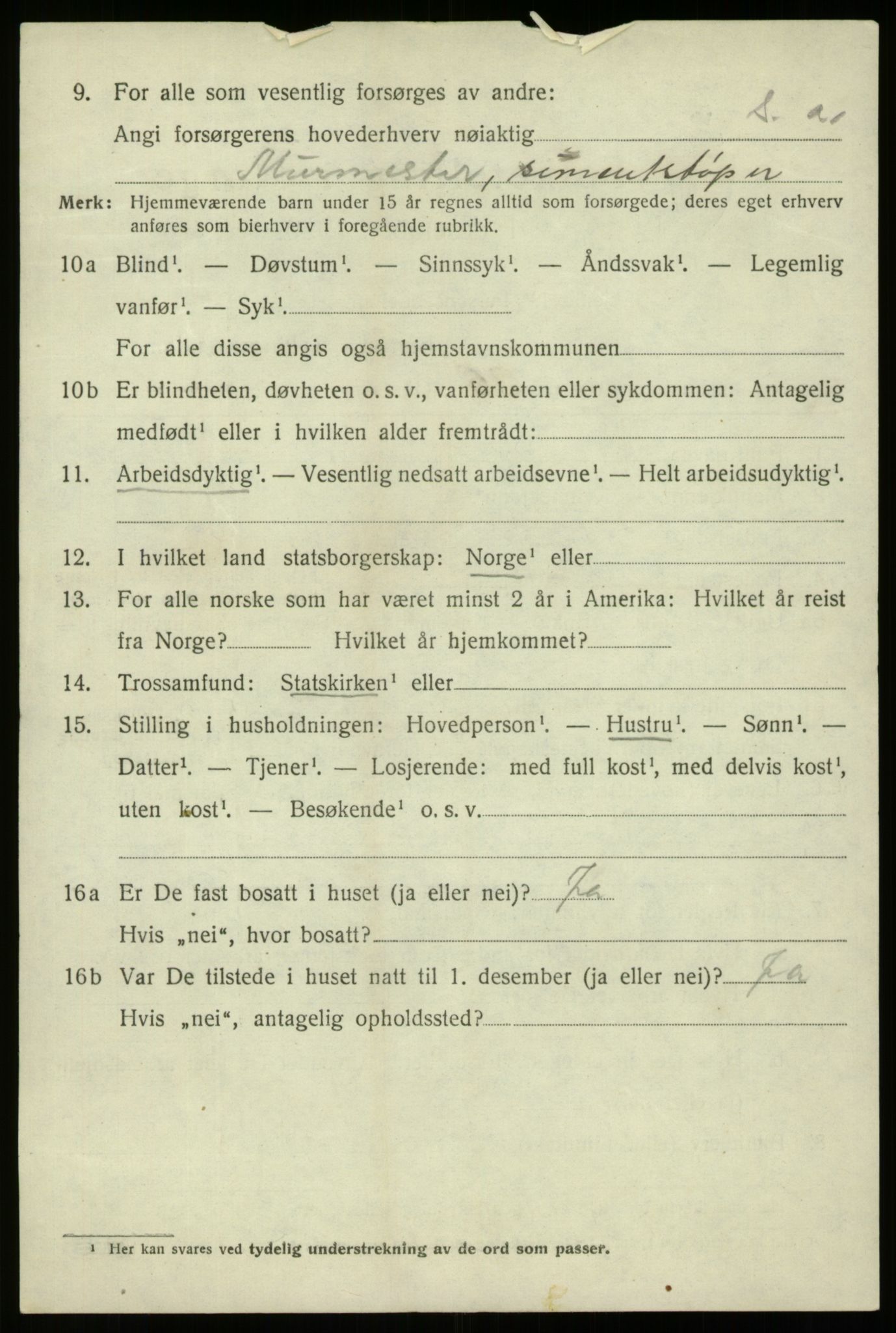 SAB, 1920 census for Davik, 1920, p. 7678