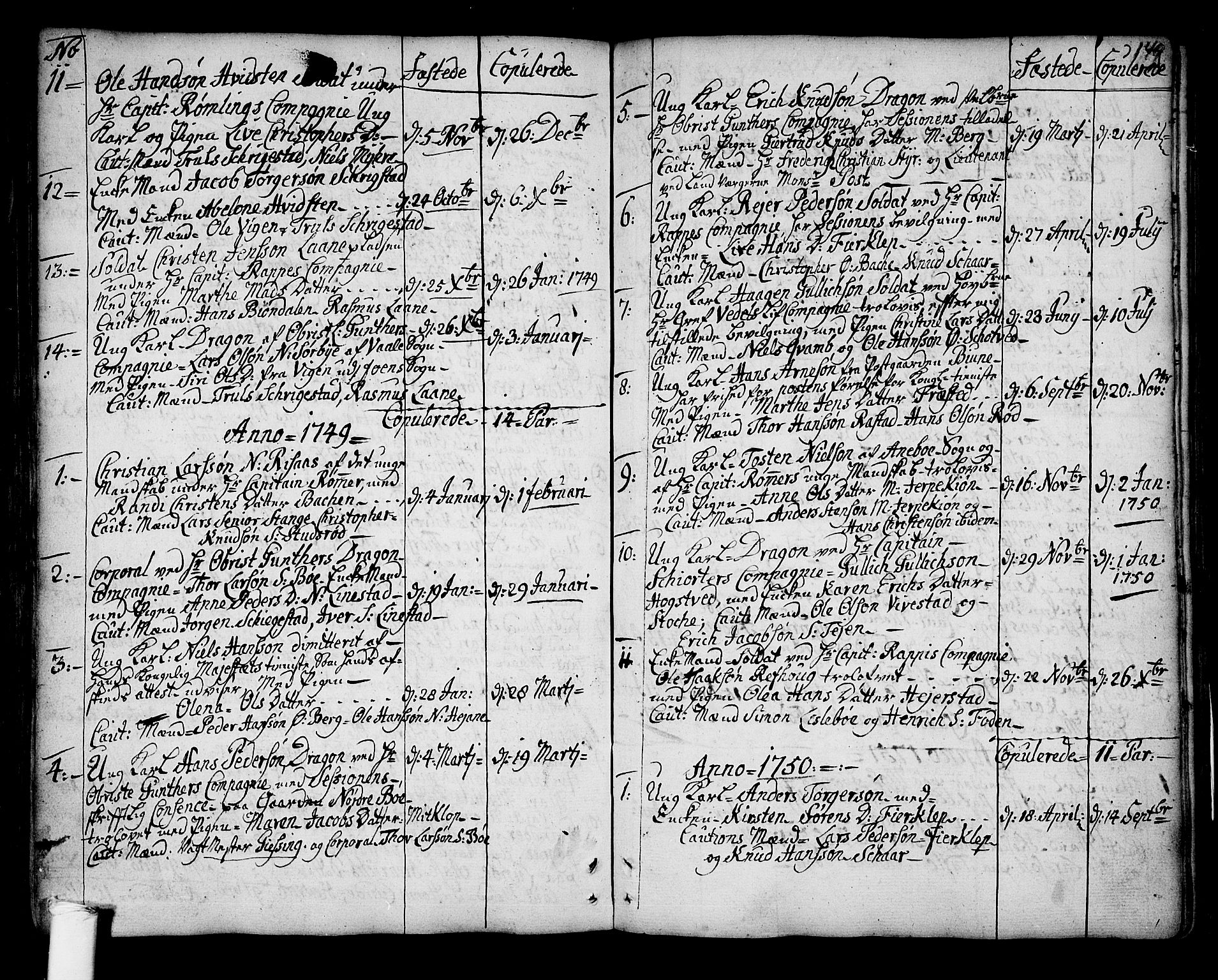 Ramnes kirkebøker, AV/SAKO-A-314/F/Fa/L0001: Parish register (official) no. I 1, 1732-1774, p. 149