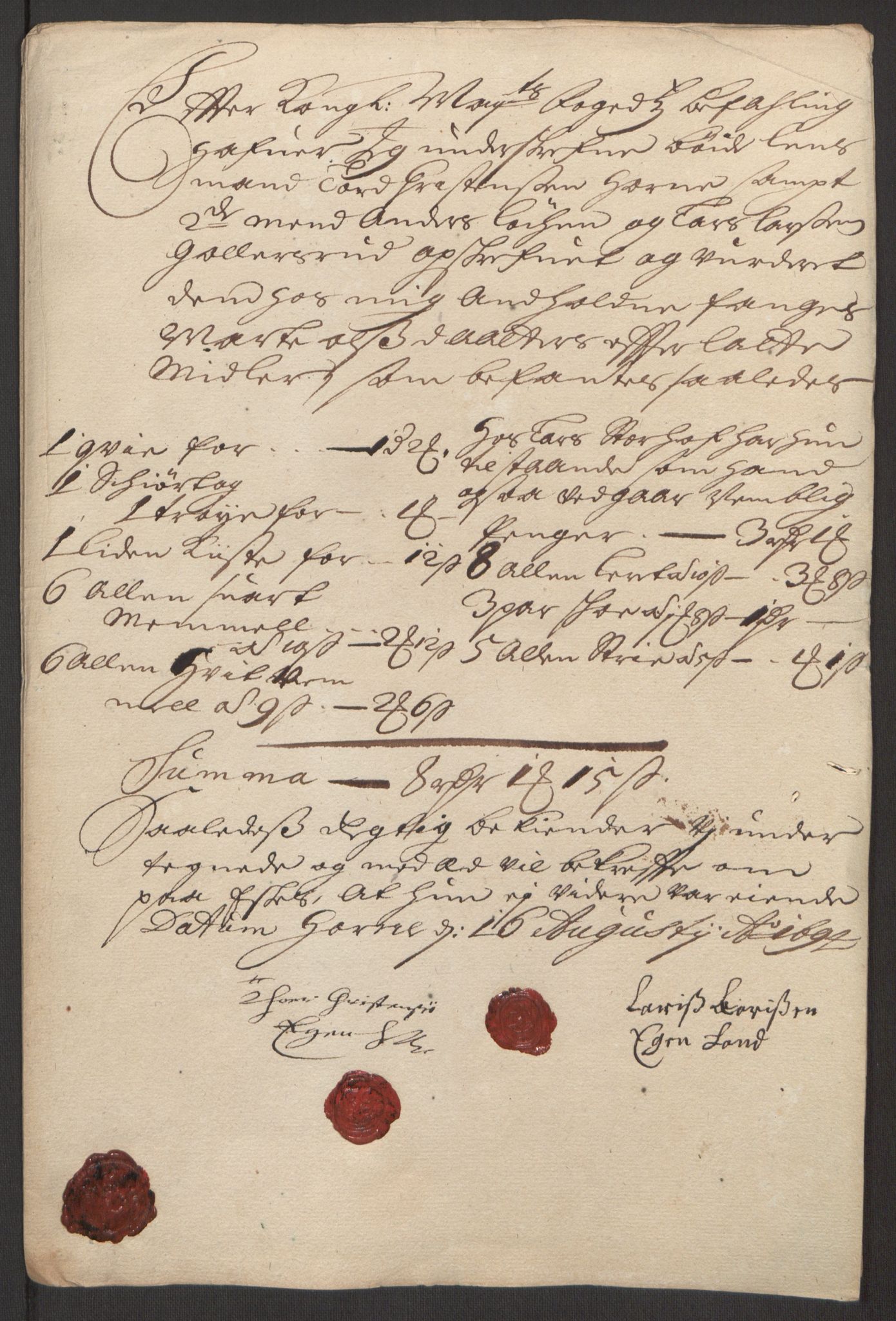 Rentekammeret inntil 1814, Reviderte regnskaper, Fogderegnskap, AV/RA-EA-4092/R16/L1035: Fogderegnskap Hedmark, 1694, p. 75