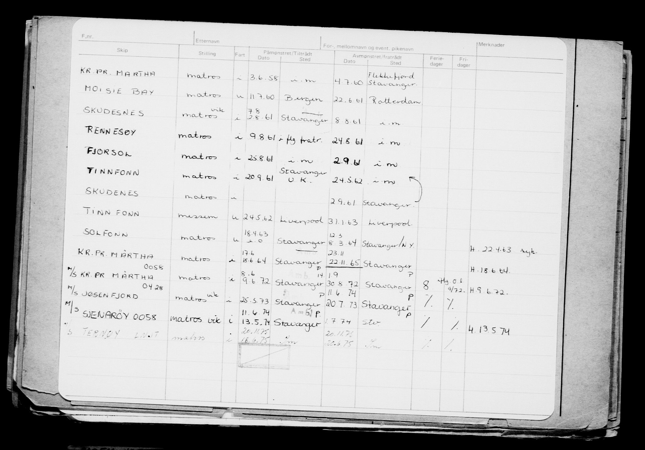 Direktoratet for sjømenn, AV/RA-S-3545/G/Gb/L0096: Hovedkort, 1911, p. 502