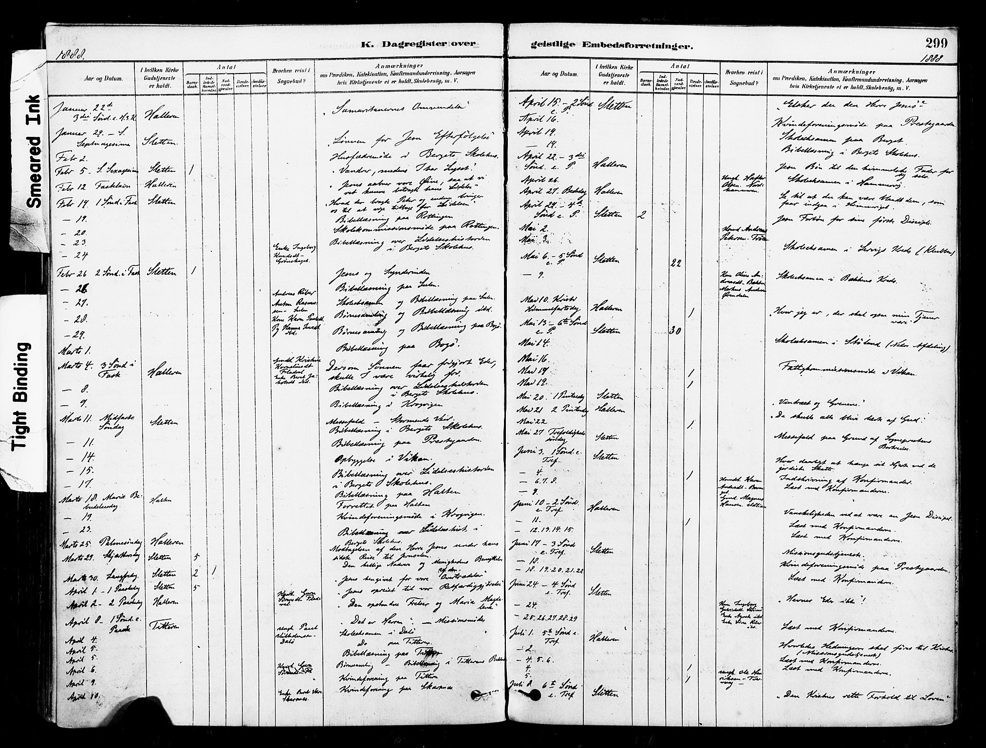 Ministerialprotokoller, klokkerbøker og fødselsregistre - Sør-Trøndelag, SAT/A-1456/640/L0578: Parish register (official) no. 640A03, 1879-1889, p. 299