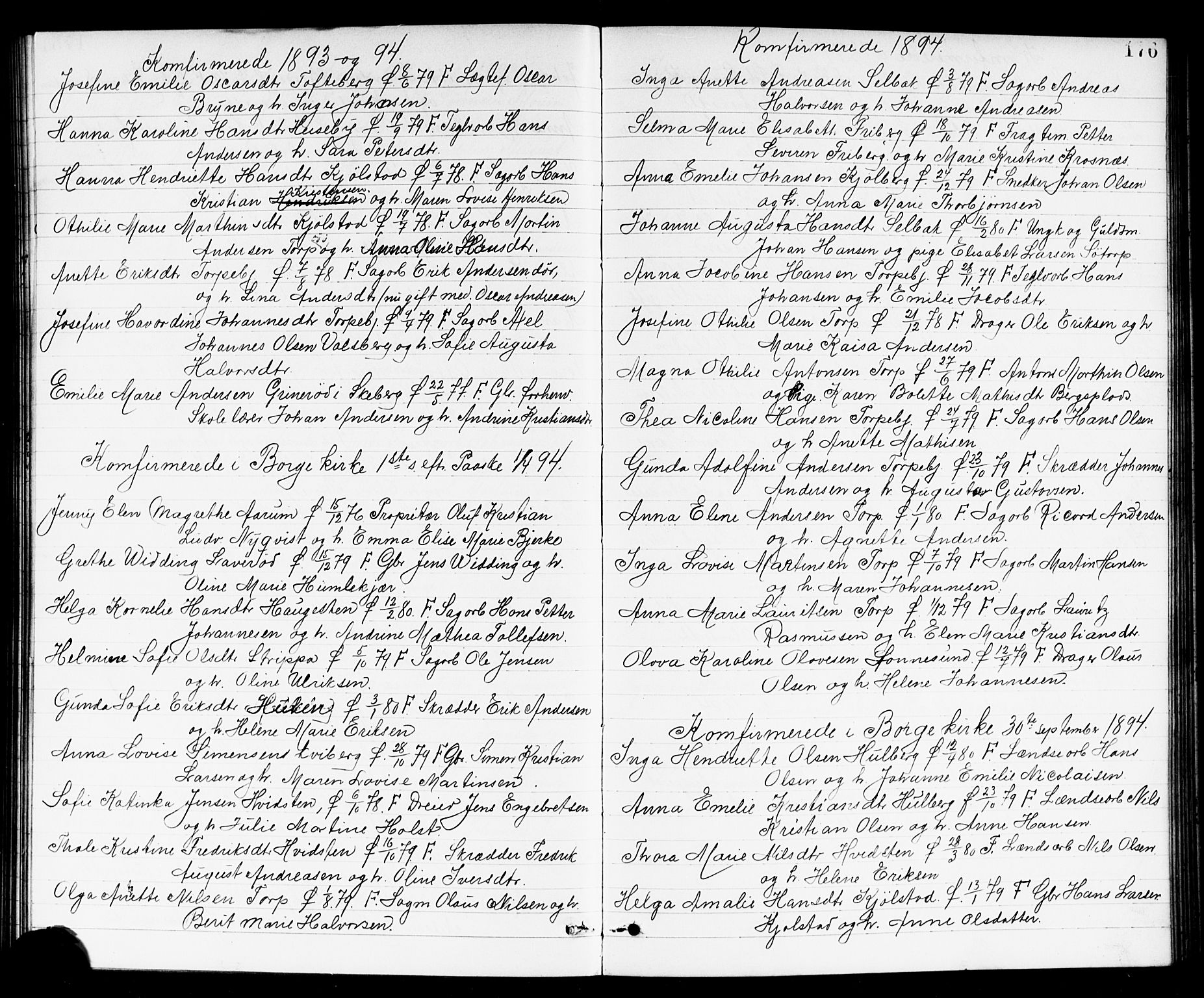Borge prestekontor Kirkebøker, SAO/A-10903/G/Ga/L0002: Parish register (copy) no. I 2, 1875-1923, p. 176