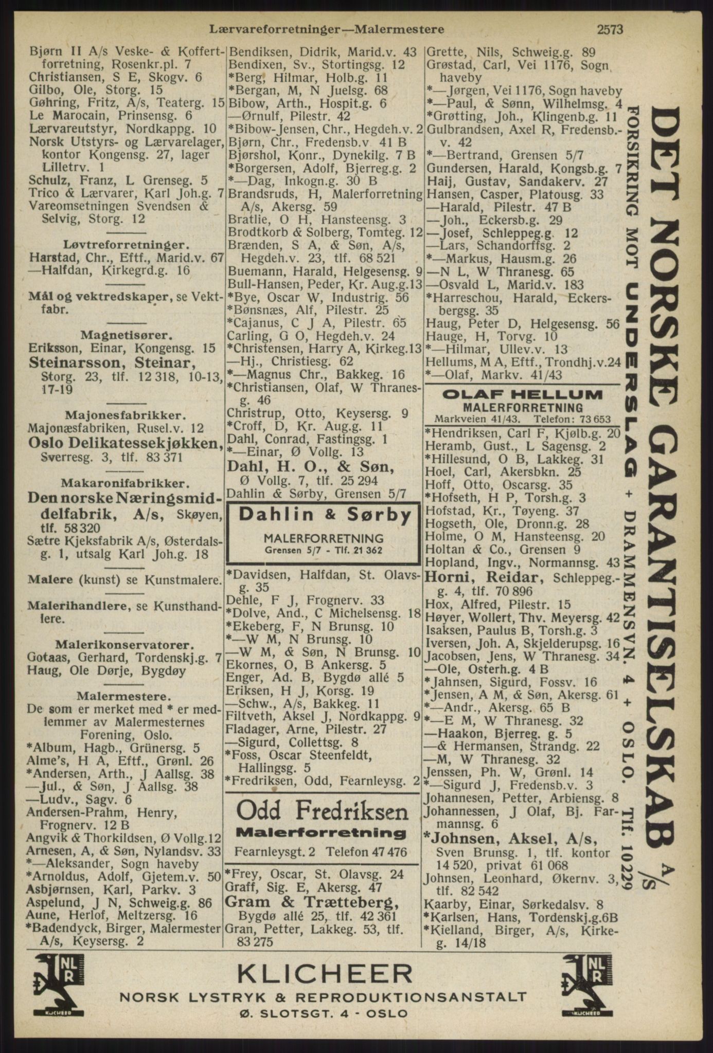 Kristiania/Oslo adressebok, PUBL/-, 1936, p. 2573