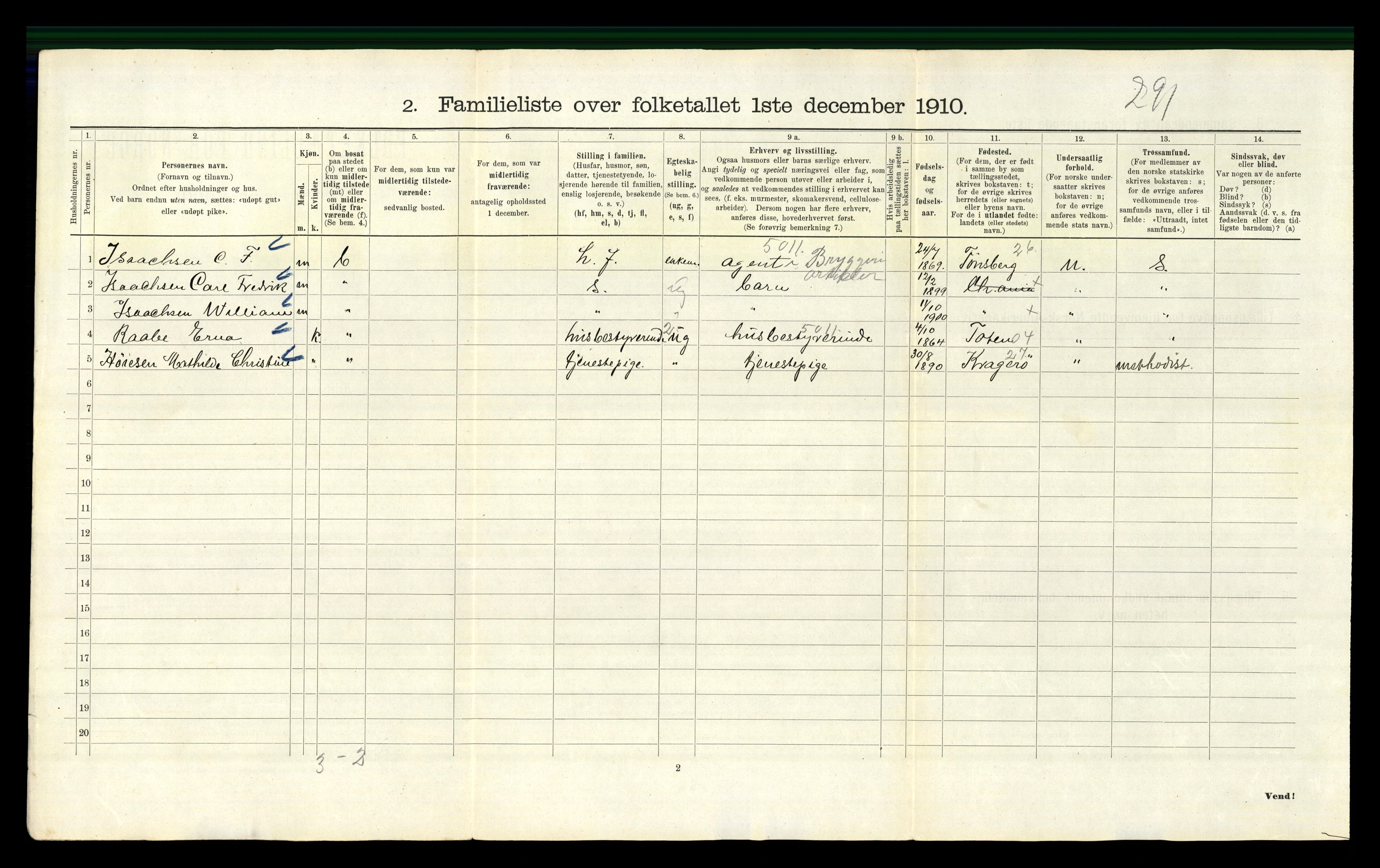 RA, 1910 census for Kristiania, 1910, p. 4464