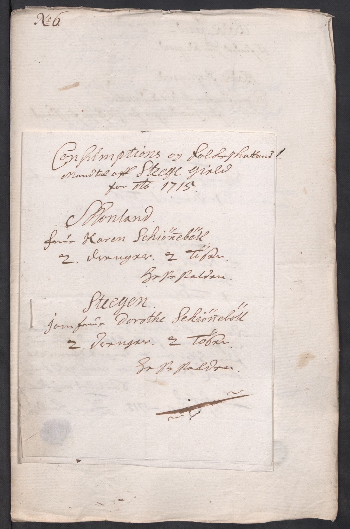 Rentekammeret inntil 1814, Reviderte regnskaper, Fogderegnskap, AV/RA-EA-4092/R66/L4585: Fogderegnskap Salten, 1715, p. 91