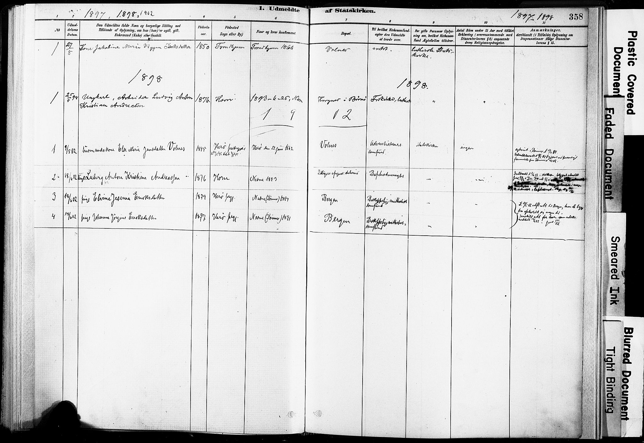 Ministerialprotokoller, klokkerbøker og fødselsregistre - Nordland, AV/SAT-A-1459/835/L0526: Parish register (official) no. 835A03II, 1881-1910, p. 358