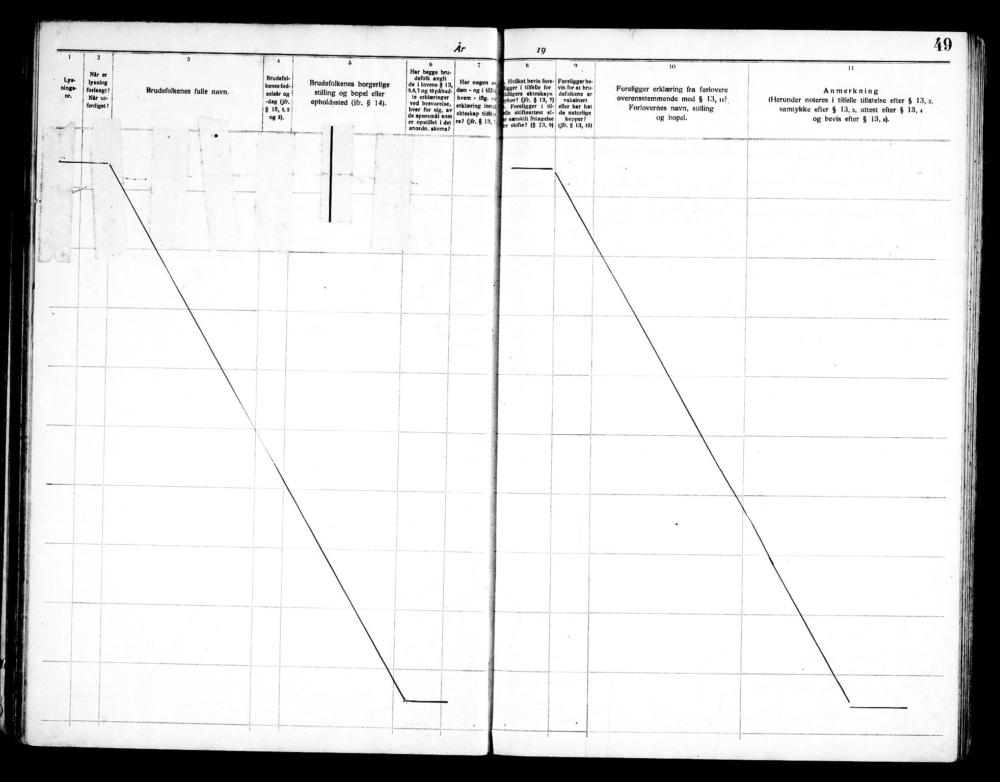 Onsøy prestekontor Kirkebøker, AV/SAO-A-10914/H/Hb/L0001: Banns register no. II 1, 1919-1949, p. 49