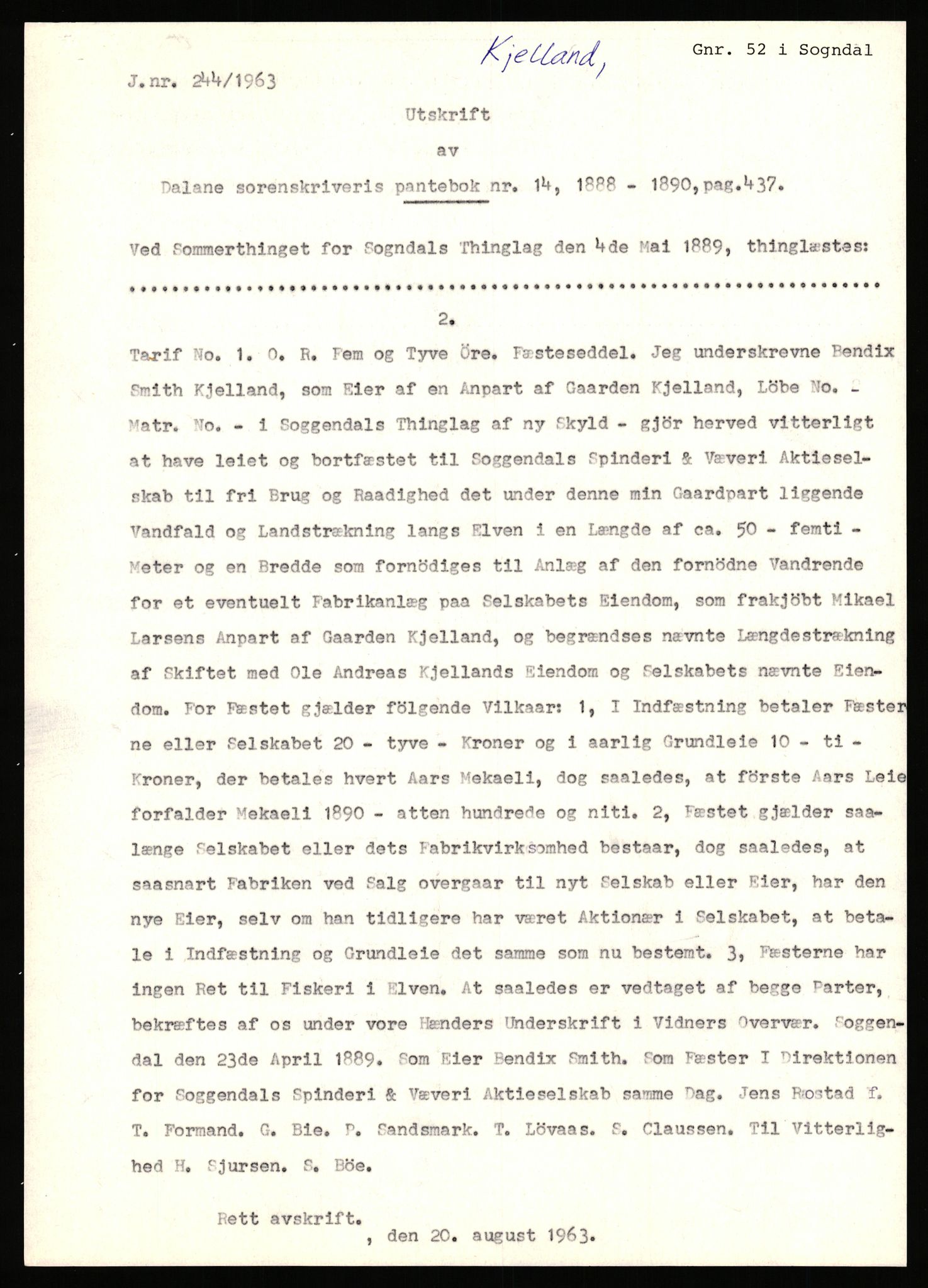 Statsarkivet i Stavanger, SAST/A-101971/03/Y/Yj/L0047: Avskrifter sortert etter gårdsnavn: Kirketeigen - Klovning, 1750-1930, p. 91