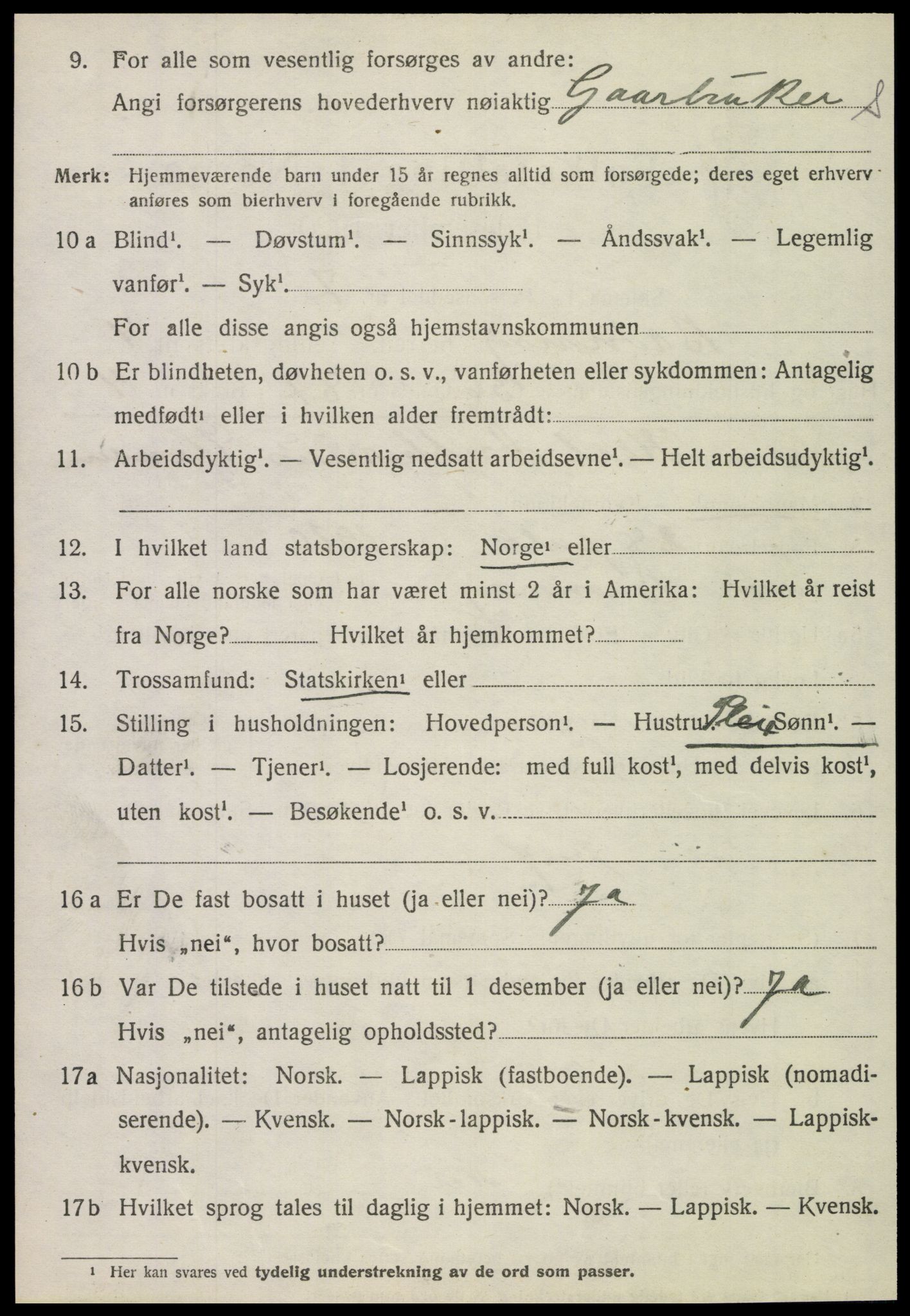 SAT, 1920 census for Brønnøy, 1920, p. 3747