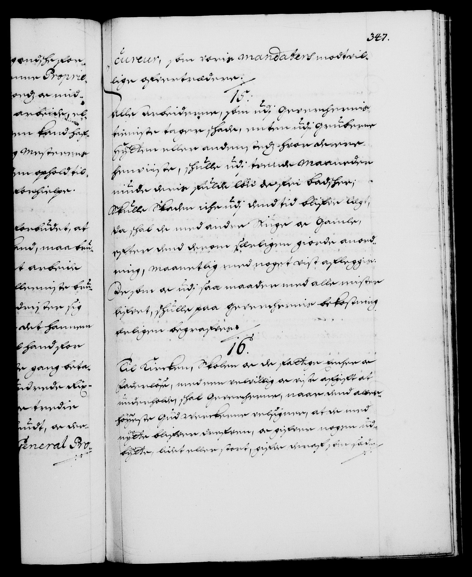 Danske Kanselli 1572-1799, AV/RA-EA-3023/F/Fc/Fca/Fcaa/L0013: Norske registre (mikrofilm), 1681-1684, p. 347a