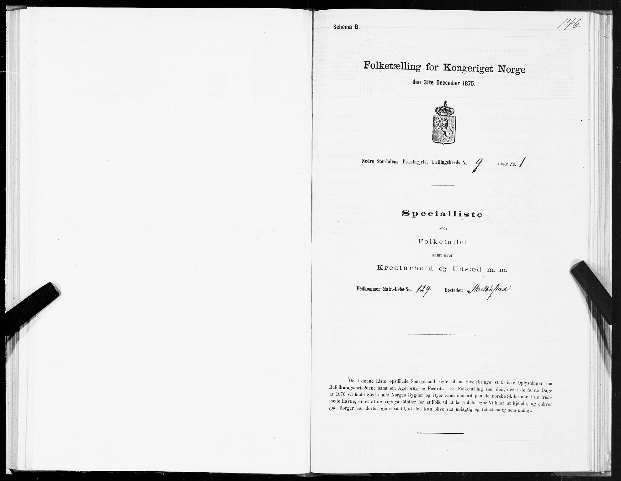 SAT, 1875 census for 1714P Nedre Stjørdal, 1875, p. 4146