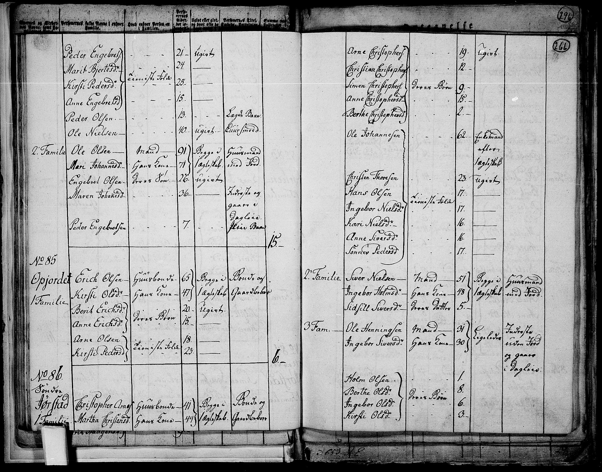 RA, 1801 census for 0524P Fåberg, 1801, p. 265b-266a