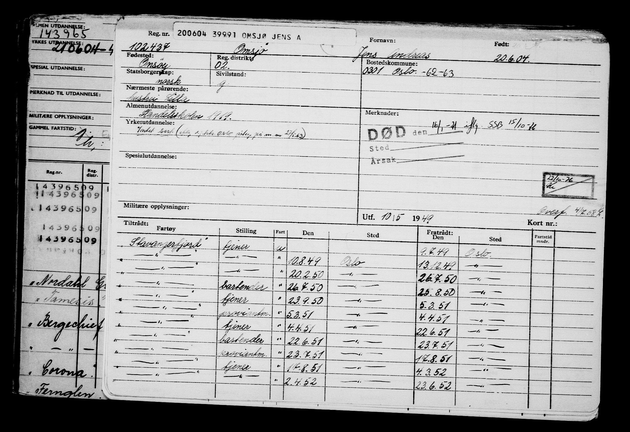 Direktoratet for sjømenn, AV/RA-S-3545/G/Gb/L0054: Hovedkort, 1904, p. 219