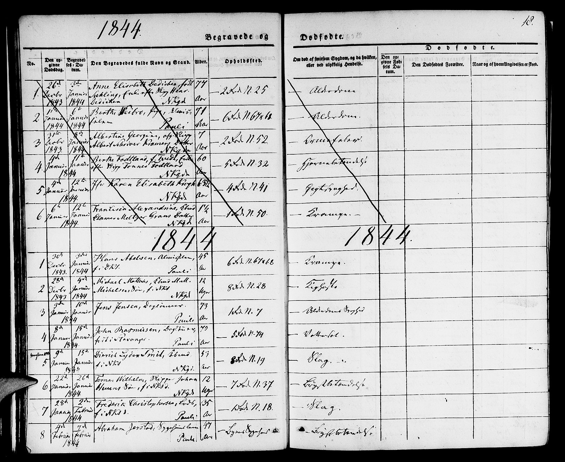 Nykirken Sokneprestembete, SAB/A-77101/H/Hab: Parish register (copy) no. E 1, 1840-1866, p. 18