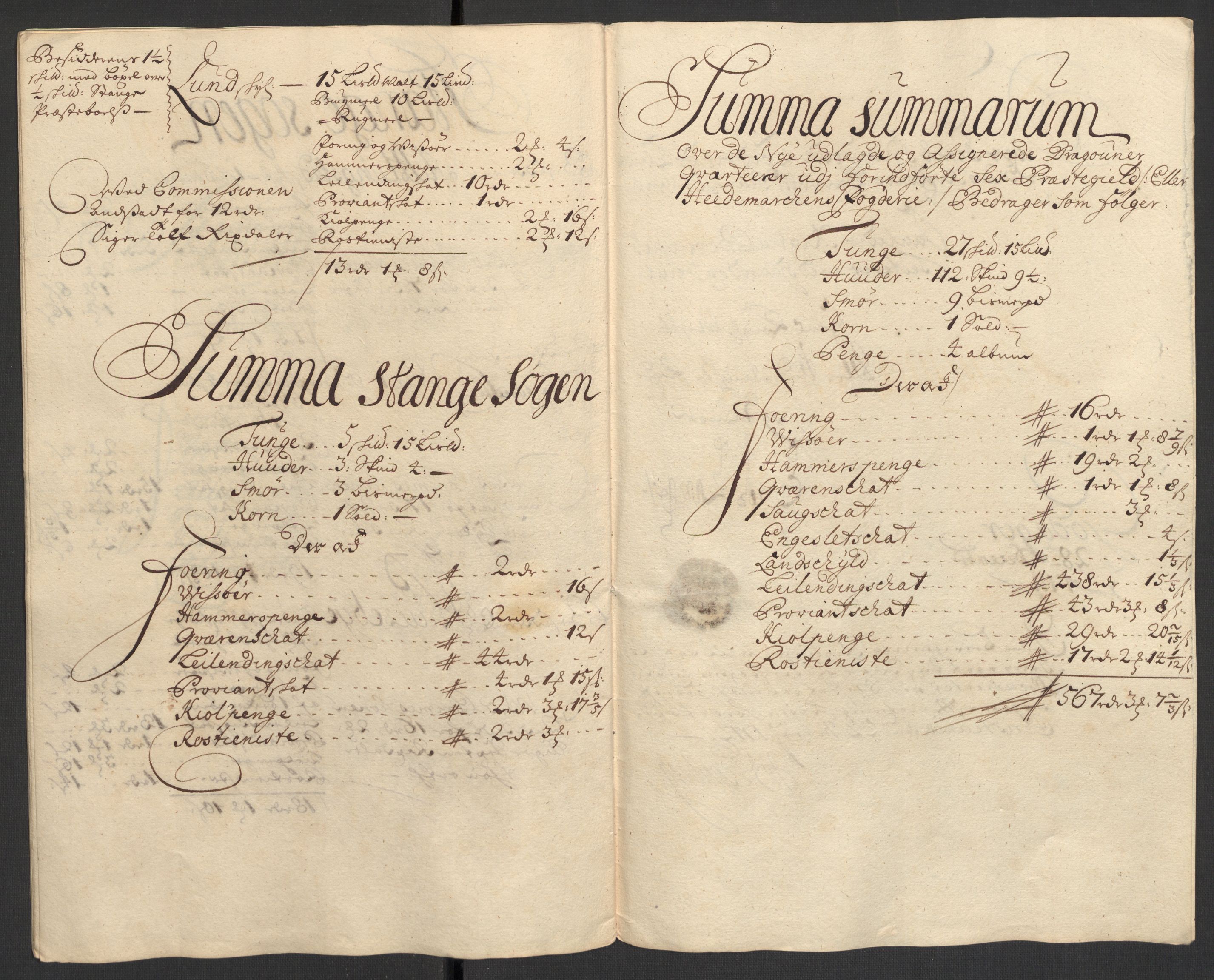 Rentekammeret inntil 1814, Reviderte regnskaper, Fogderegnskap, RA/EA-4092/R16/L1048: Fogderegnskap Hedmark, 1711, p. 13