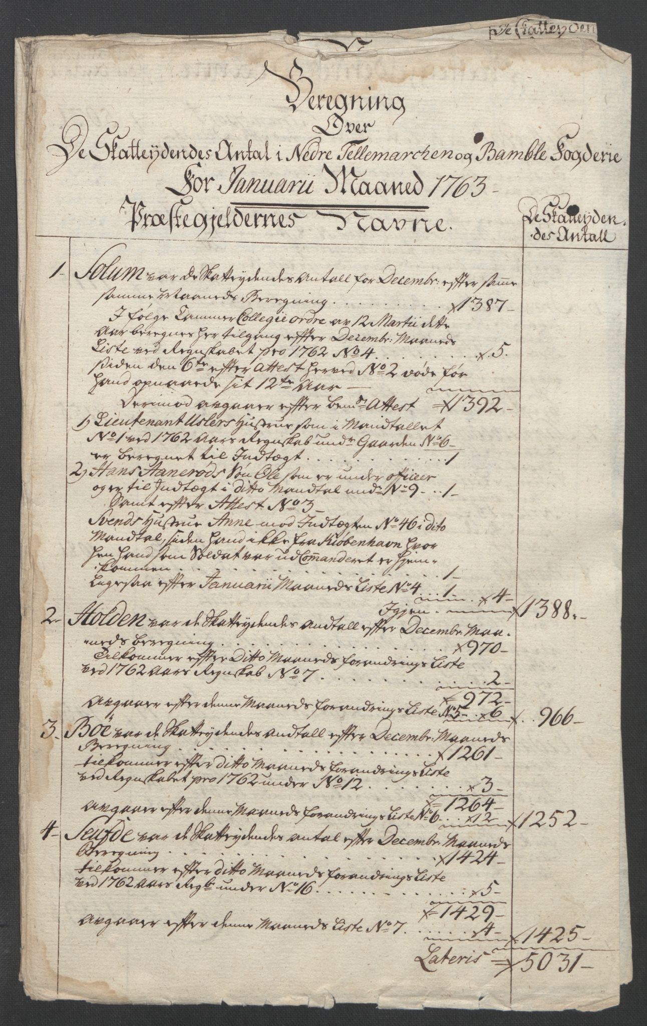 Rentekammeret inntil 1814, Reviderte regnskaper, Fogderegnskap, RA/EA-4092/R37/L2239: Ekstraskatten Nedre Telemark og Bamble, 1762-1763, p. 372
