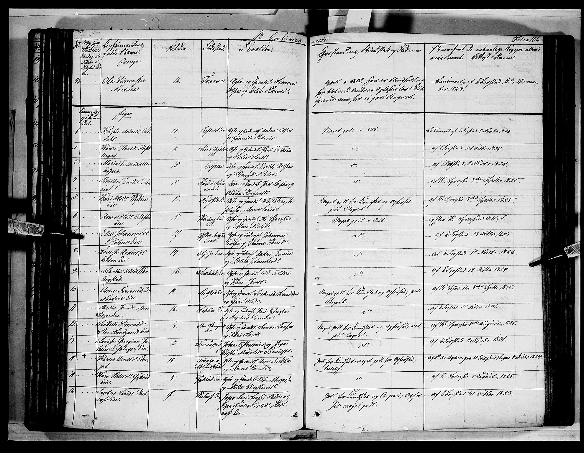 Stange prestekontor, AV/SAH-PREST-002/K/L0010: Parish register (official) no. 10, 1835-1845, p. 156