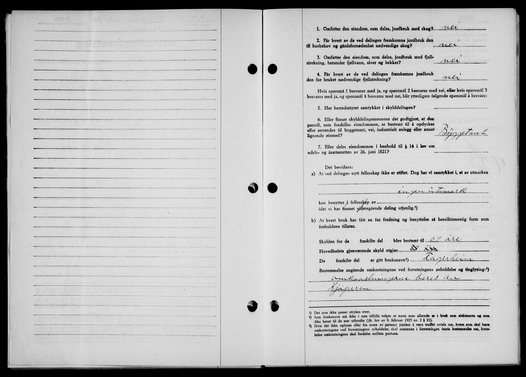 Lofoten sorenskriveri, SAT/A-0017/1/2/2C/L0005a: Mortgage book no. 5a, 1939-1939, Diary no: : 1134/1939