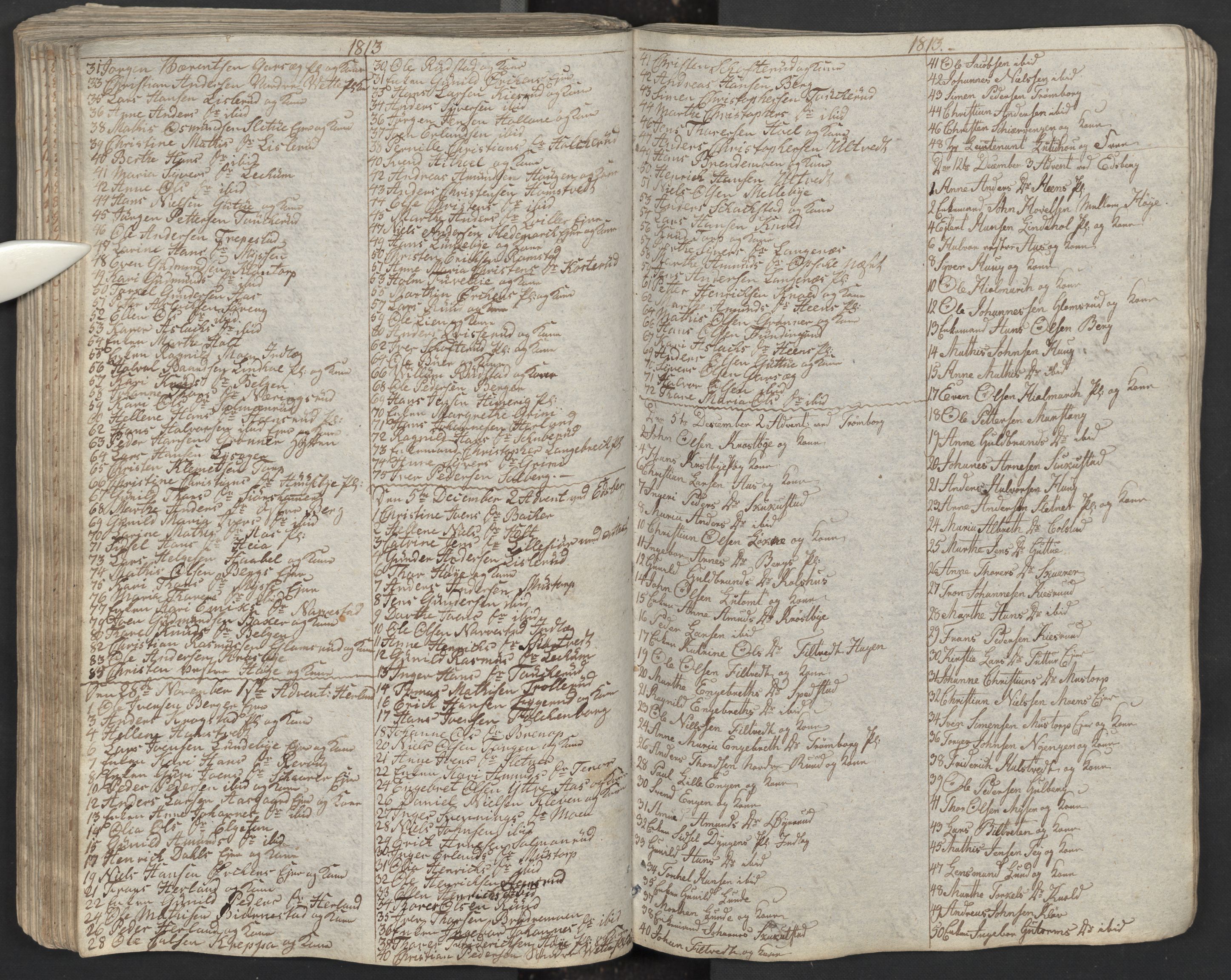 Eidsberg prestekontor Kirkebøker, AV/SAO-A-10905/M/Ma/L0001: Communicants register no. I 1, 1800-1821