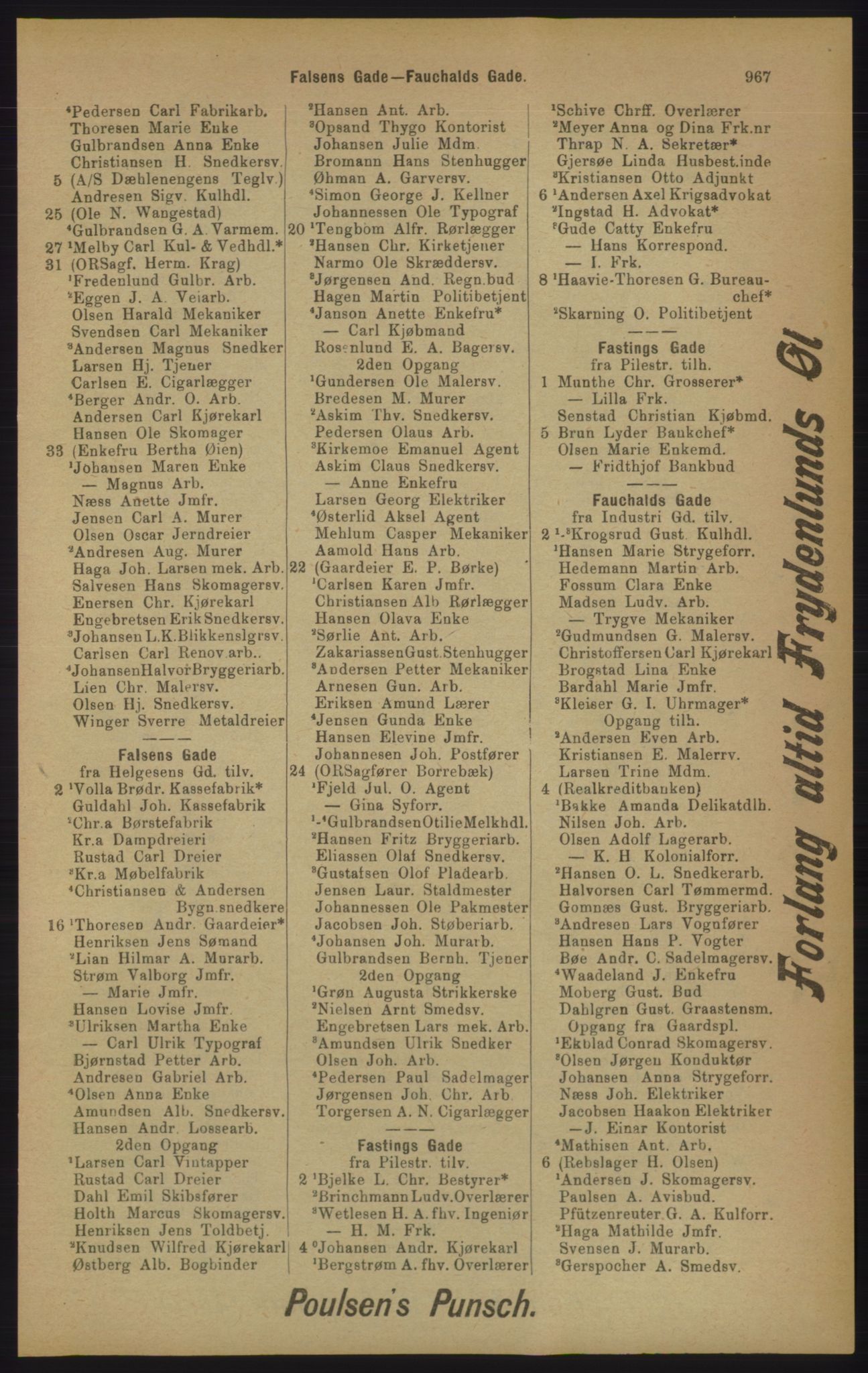 Kristiania/Oslo adressebok, PUBL/-, 1905, p. 967