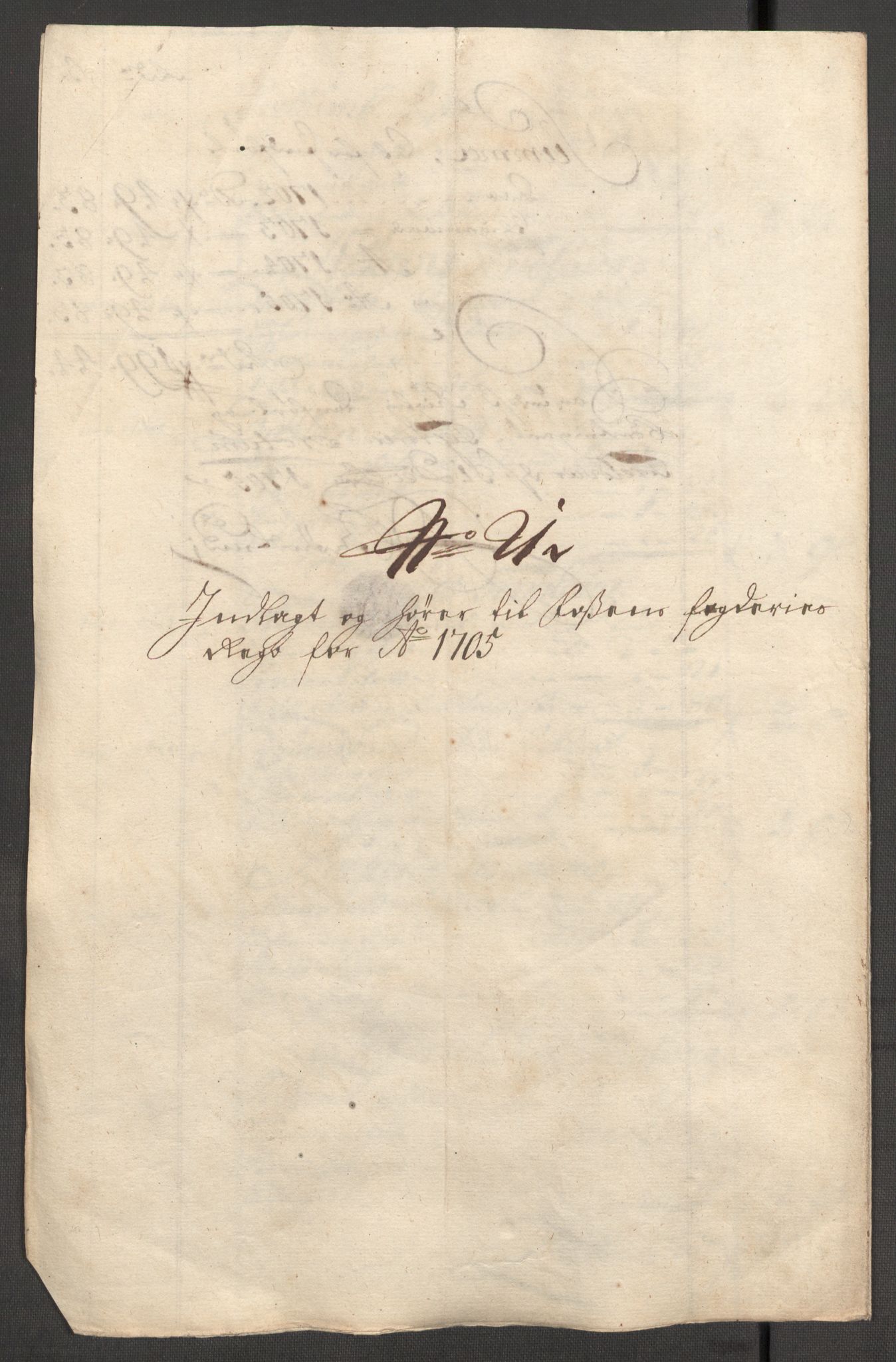 Rentekammeret inntil 1814, Reviderte regnskaper, Fogderegnskap, AV/RA-EA-4092/R57/L3856: Fogderegnskap Fosen, 1704-1705, p. 357