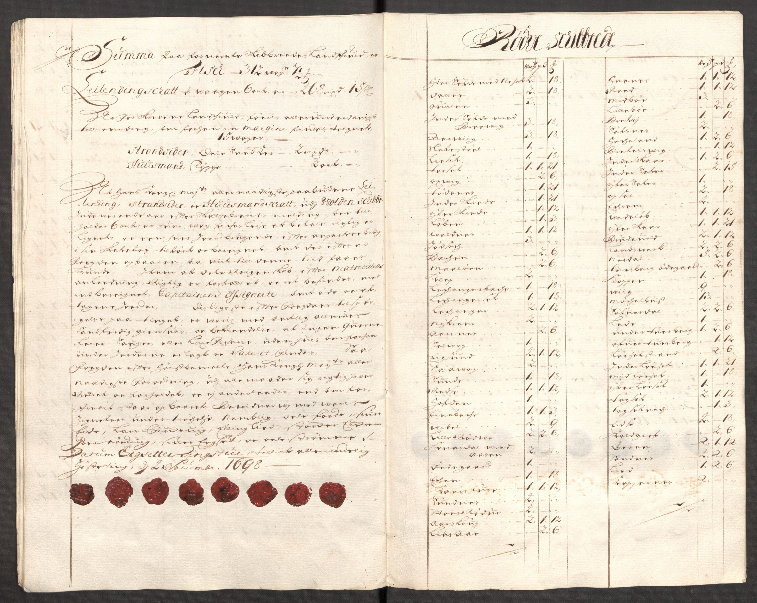 Rentekammeret inntil 1814, Reviderte regnskaper, Fogderegnskap, AV/RA-EA-4092/R54/L3556: Fogderegnskap Sunnmøre, 1696-1698, p. 306