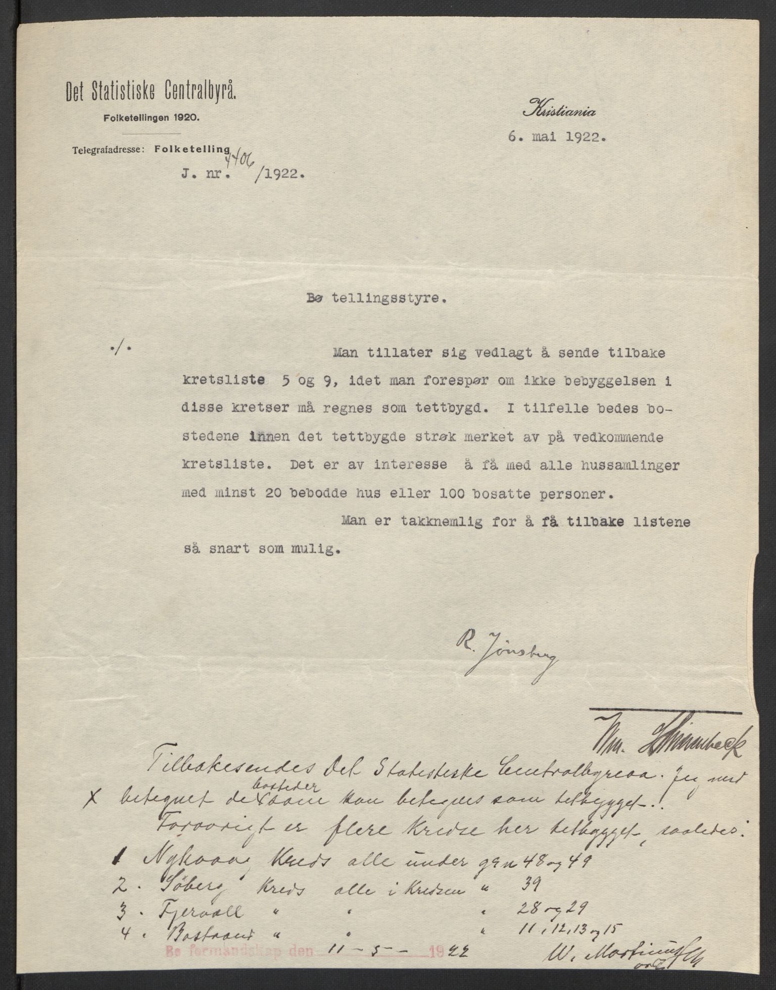 SAT, 1920 census for Bø, 1920, p. 3