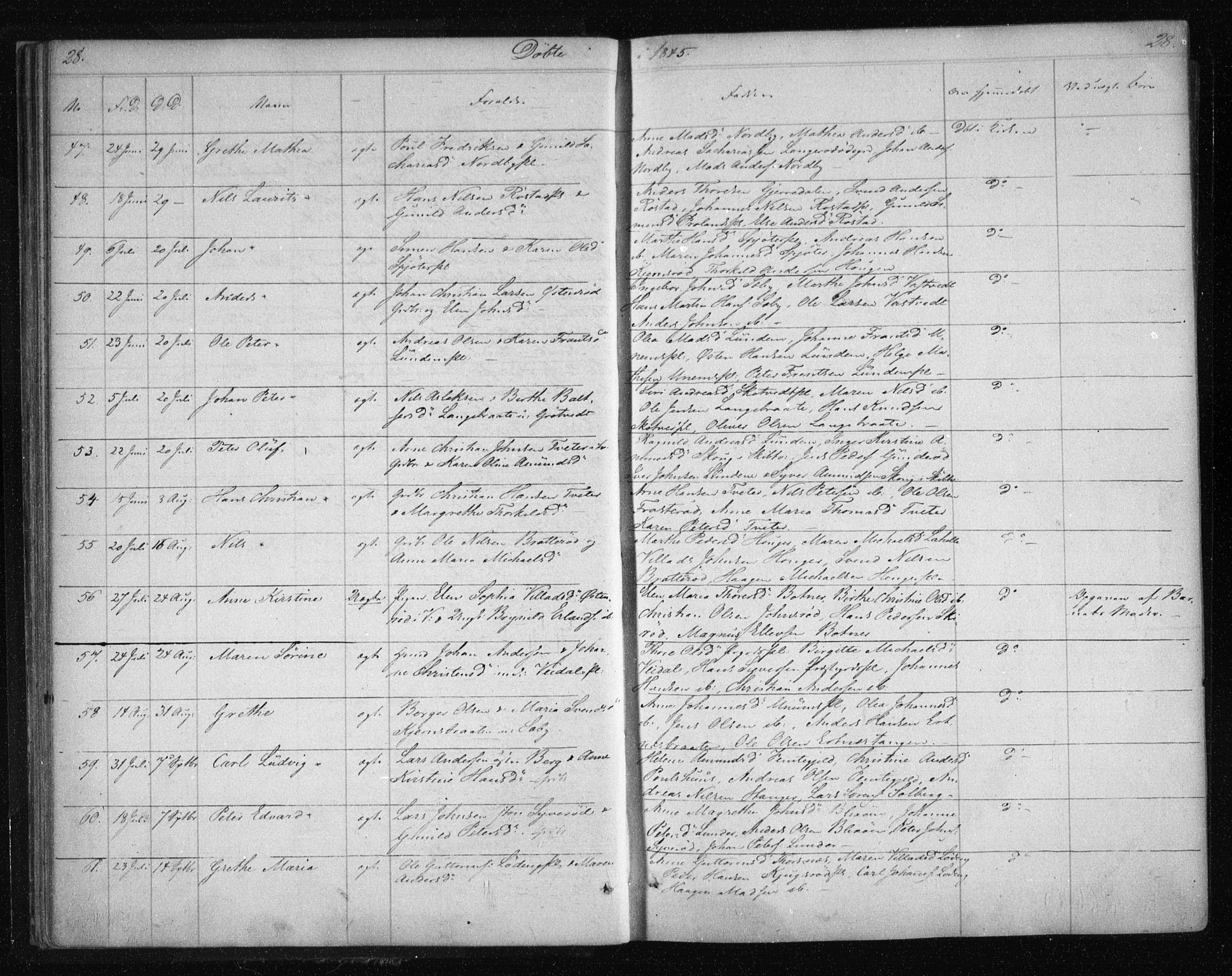 Våler prestekontor Kirkebøker, AV/SAO-A-11083/F/Fa/L0006: Parish register (official) no. I 6, 1840-1861, p. 28