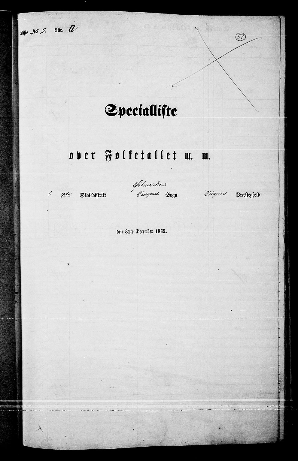 RA, 1865 census for Vinger/Vinger og Austmarka, 1865, p. 49