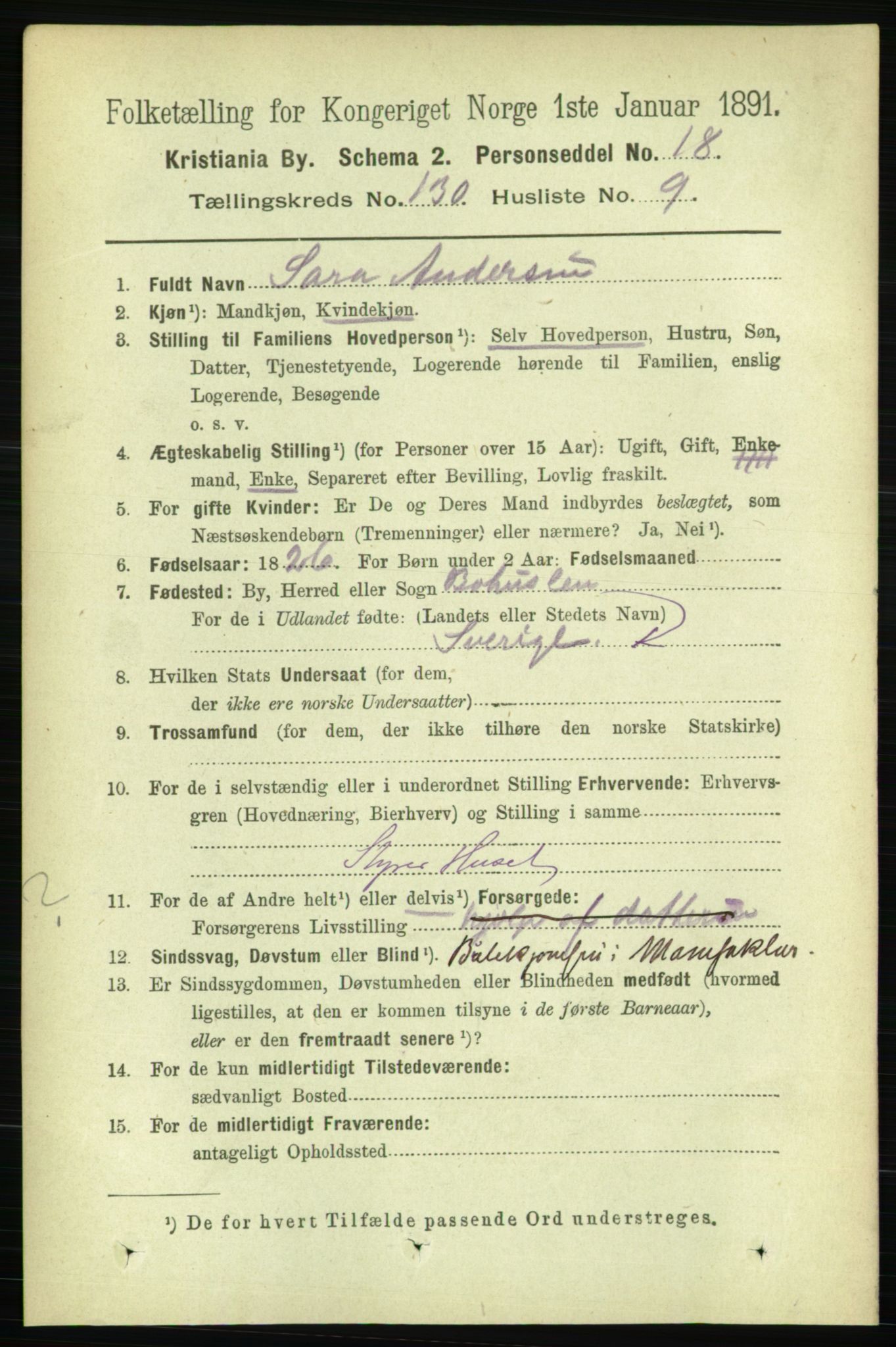 RA, 1891 census for 0301 Kristiania, 1891, p. 70256