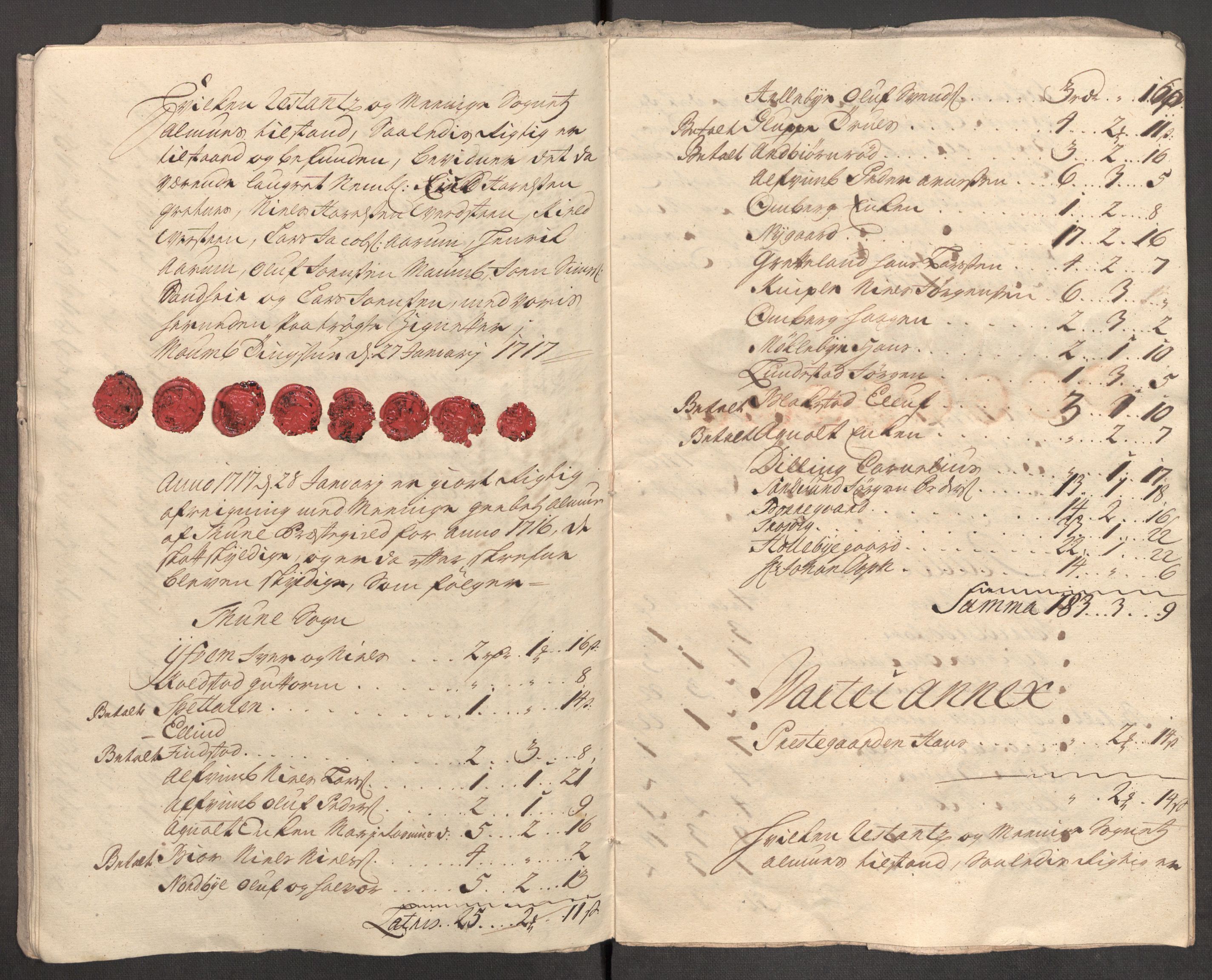 Rentekammeret inntil 1814, Reviderte regnskaper, Fogderegnskap, AV/RA-EA-4092/R04/L0140: Fogderegnskap Moss, Onsøy, Tune, Veme og Åbygge, 1715-1716, p. 460