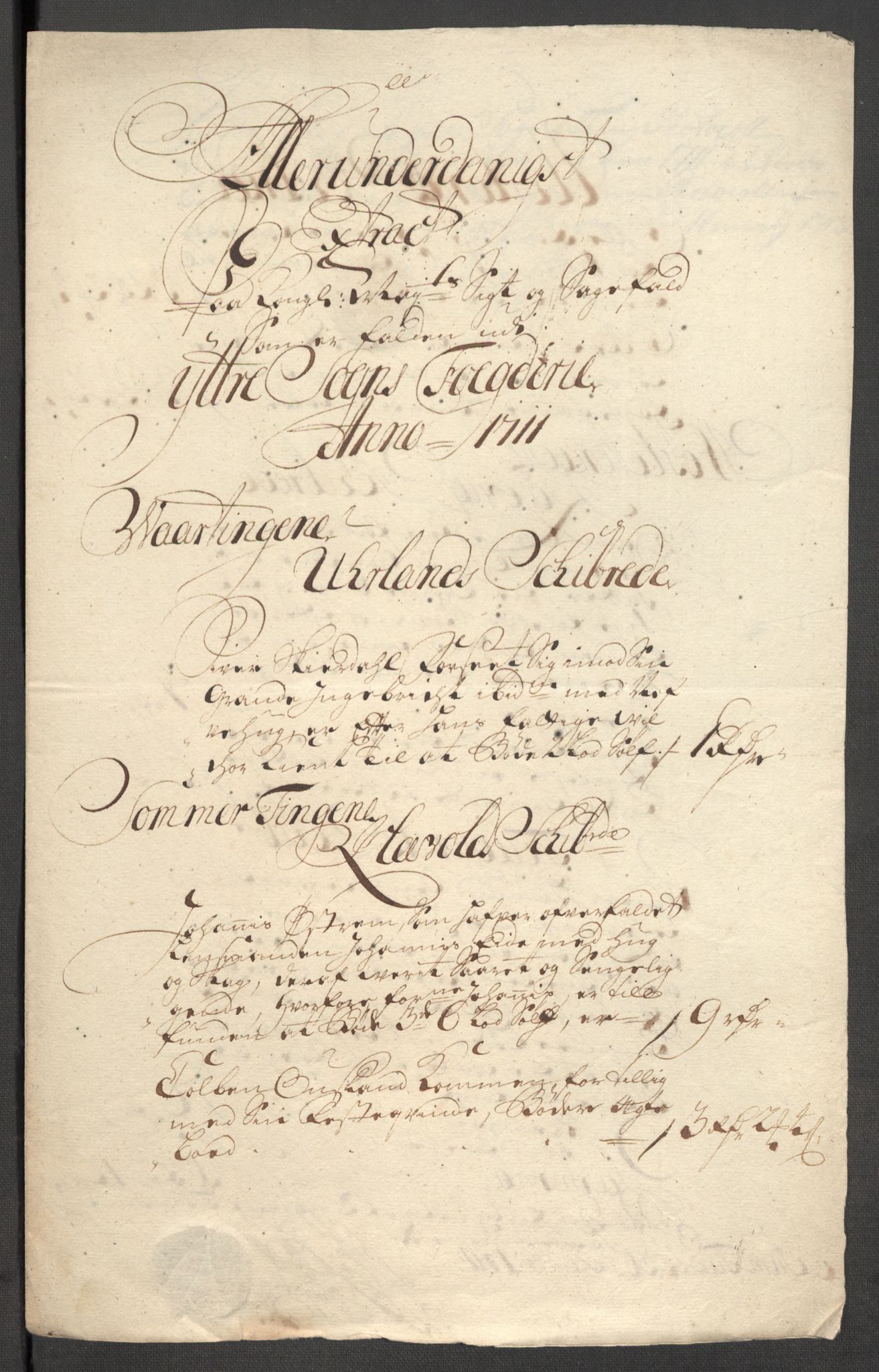 Rentekammeret inntil 1814, Reviderte regnskaper, Fogderegnskap, RA/EA-4092/R52/L3317: Fogderegnskap Sogn, 1711, p. 150