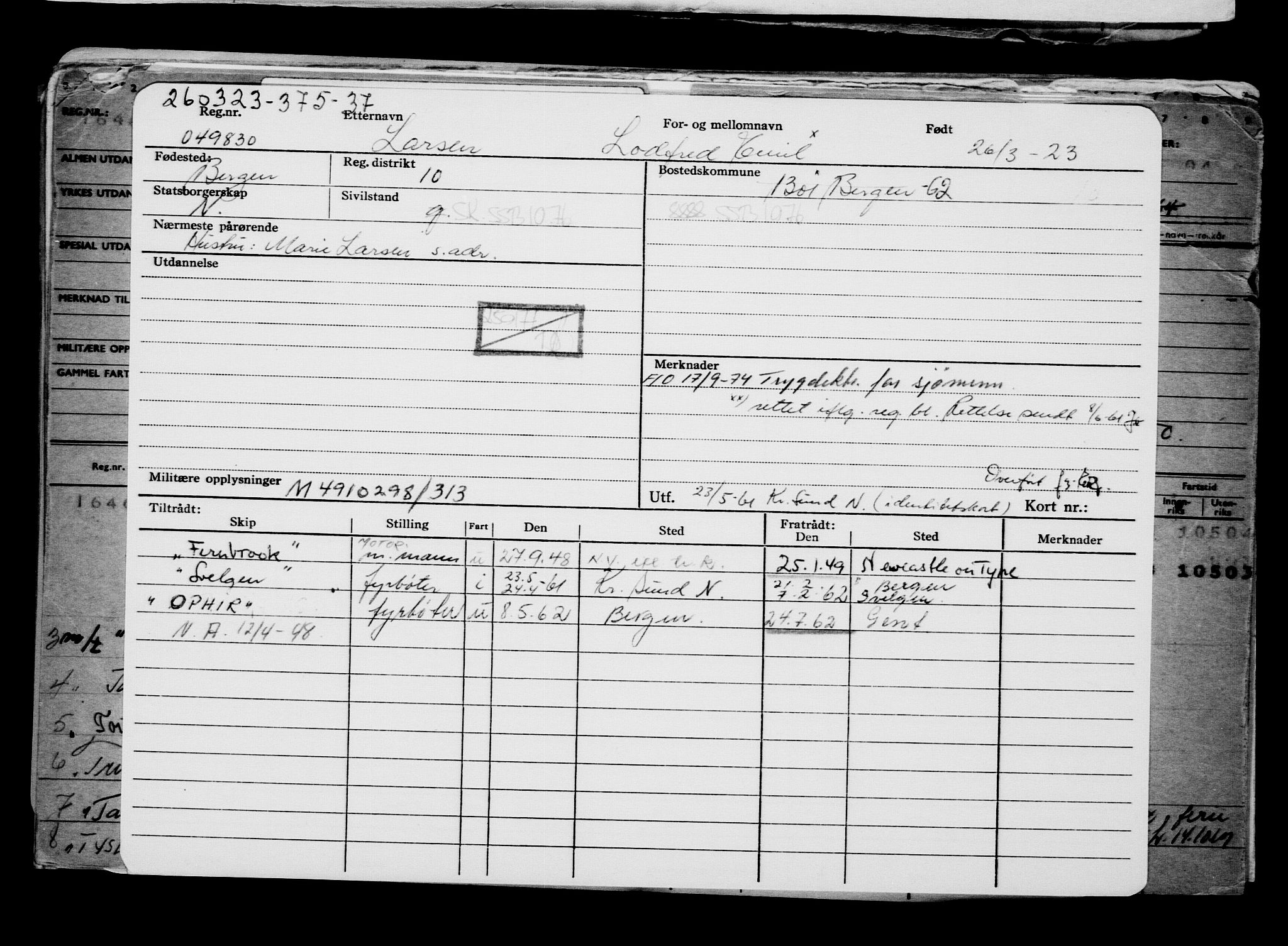 Direktoratet for sjømenn, AV/RA-S-3545/G/Gb/L0217: Hovedkort, 1923, p. 149