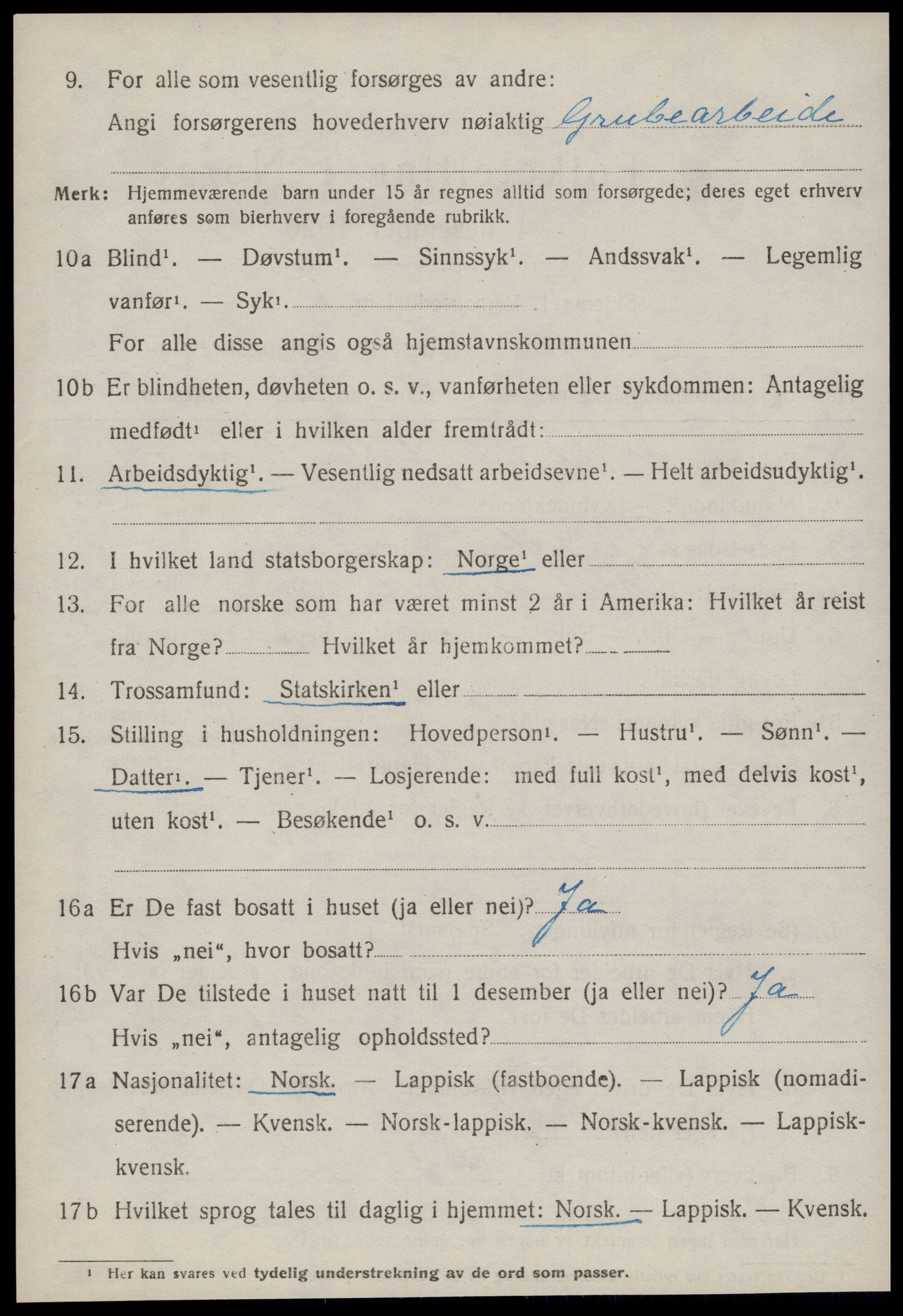 SAT, 1920 census for Røros, 1920, p. 8193